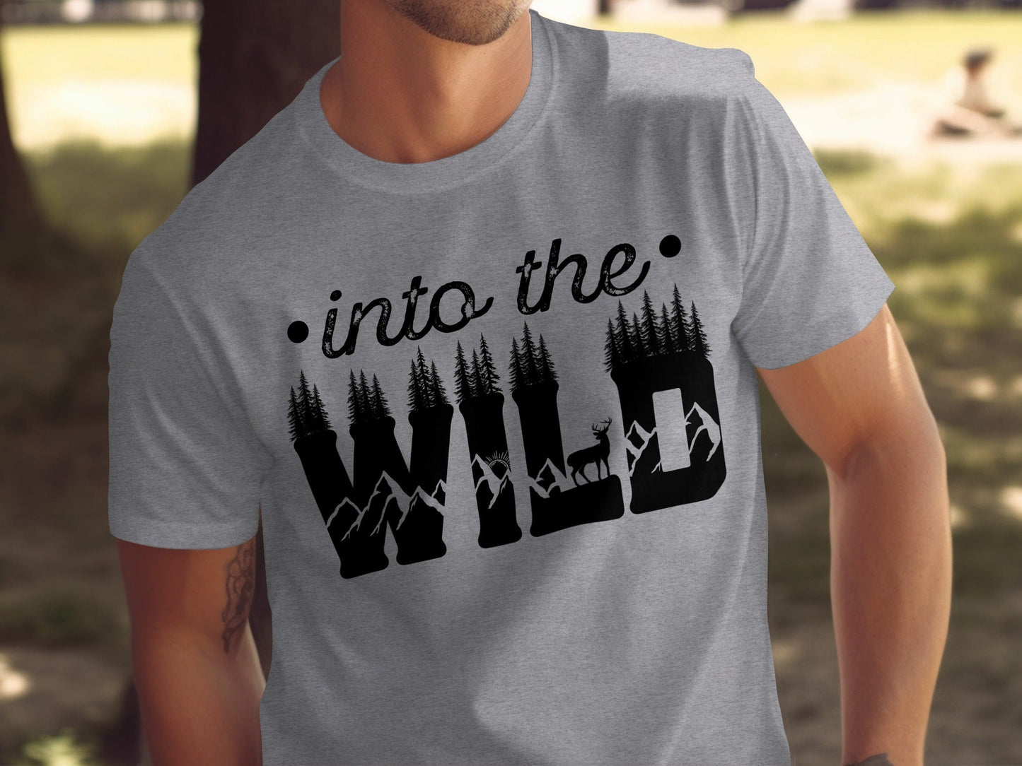 Into The Wild Outdoor Adventure Nature Inspired Graphic T-Shirt