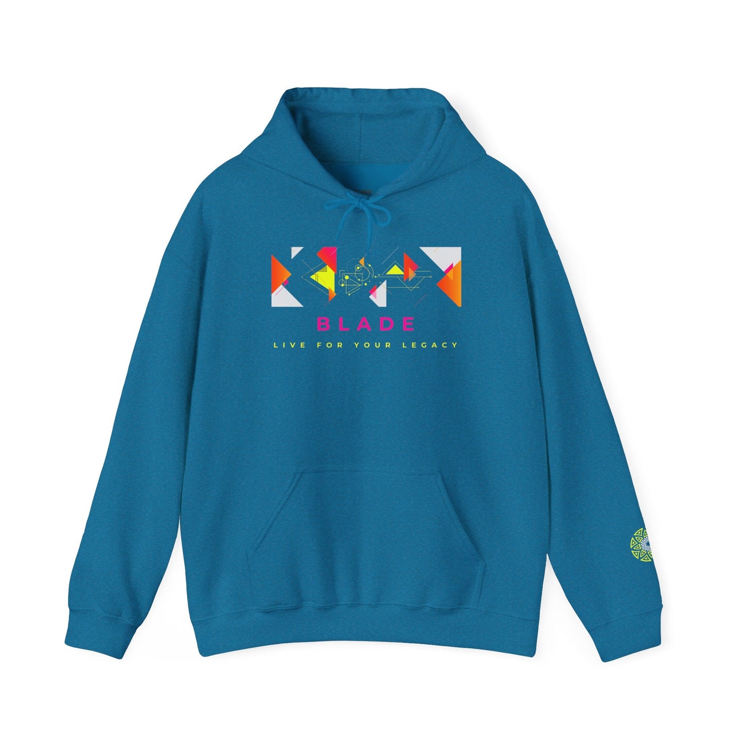 Geometric Odyssey Pink/Green Hoodie