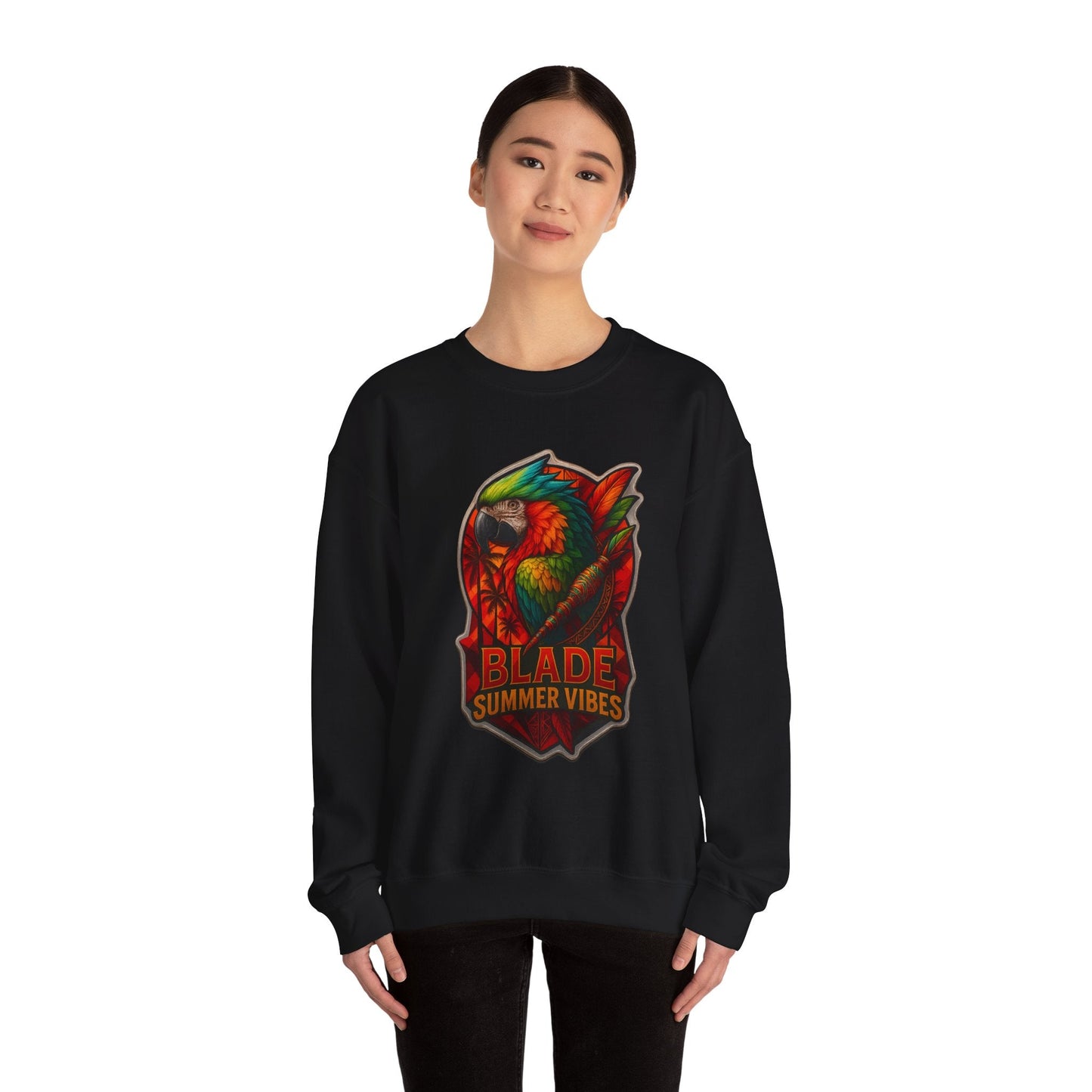 Aztec Parrot Unisex Crewneck Sweater