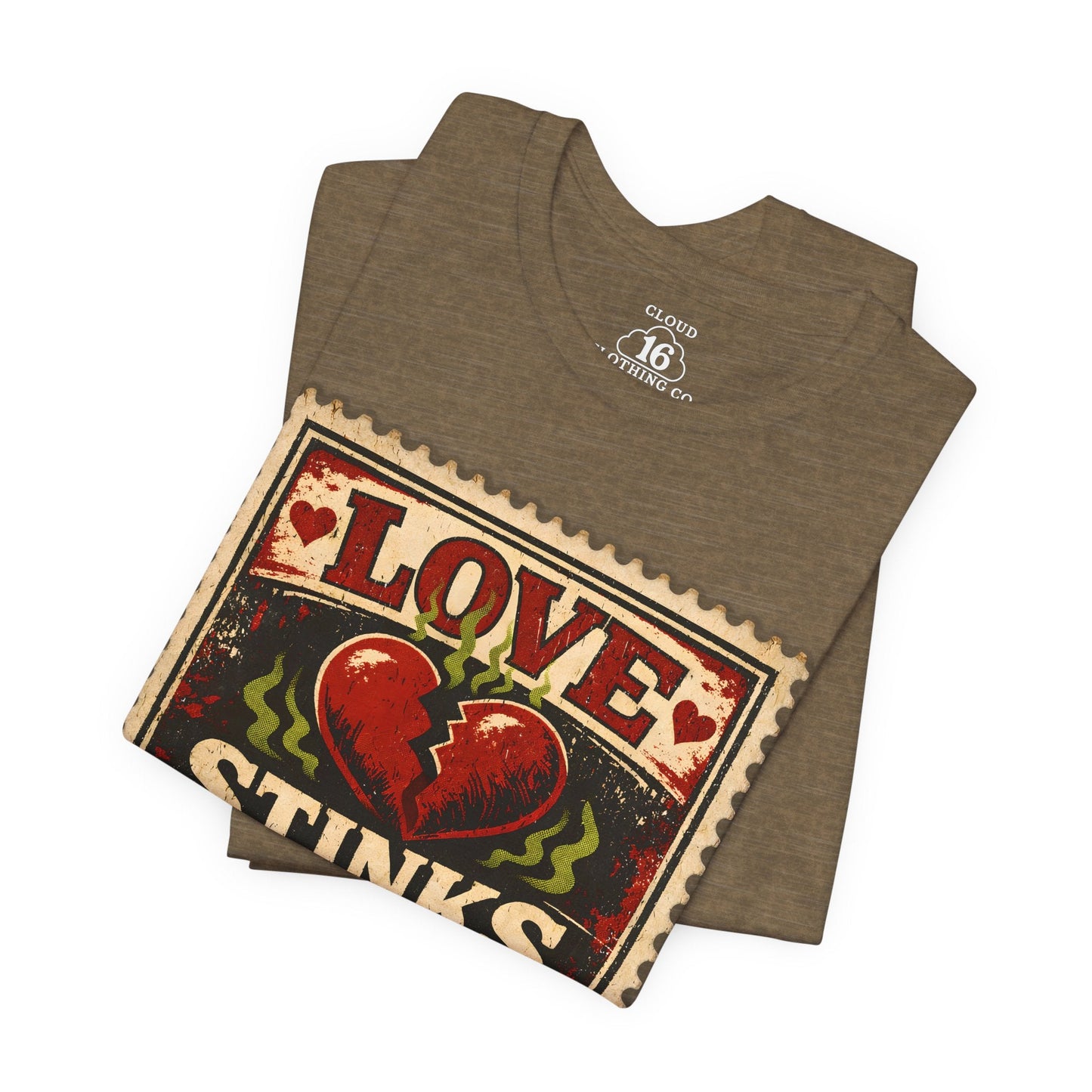 Love Stinks Postage Stamp Tee T-Shirt