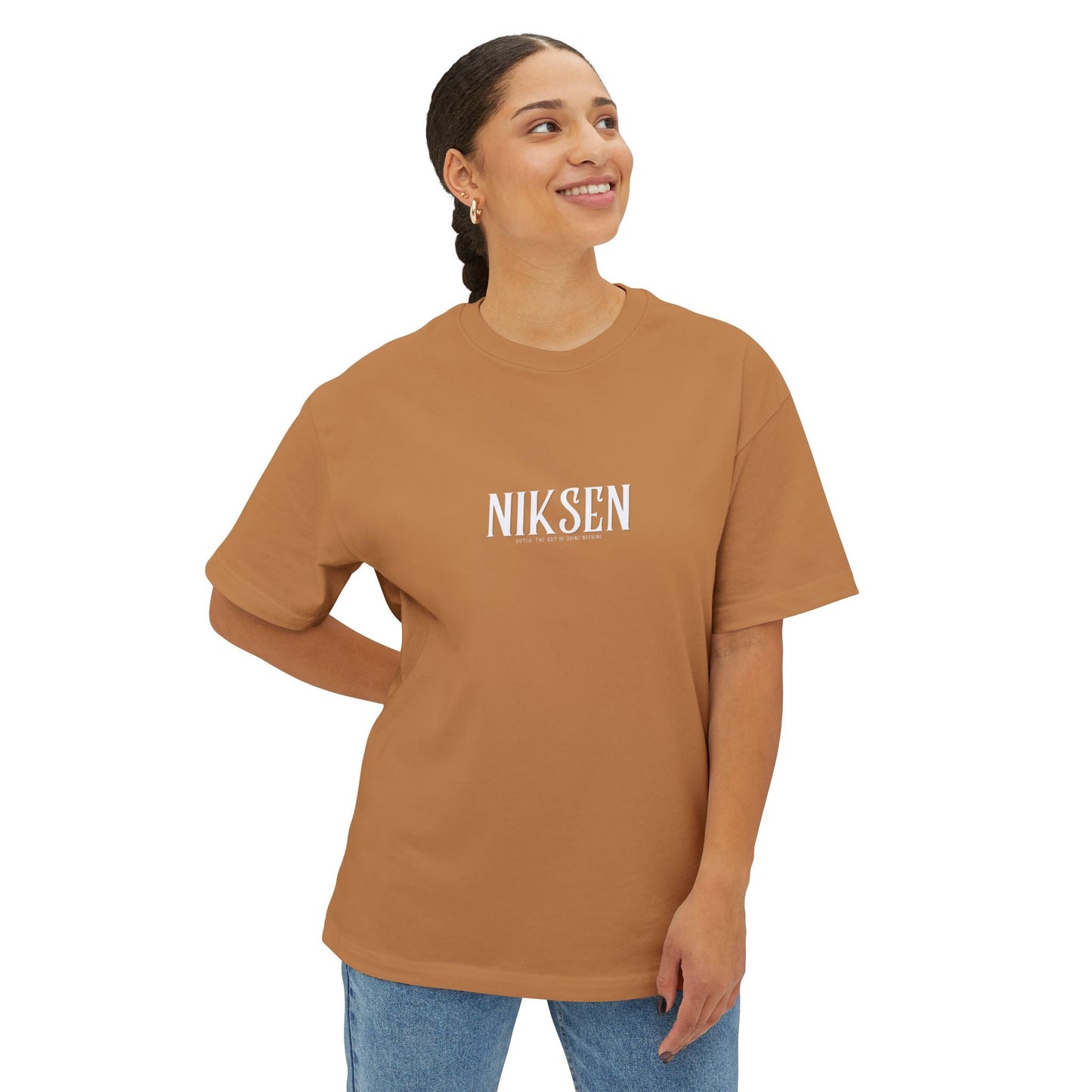 Niksen -the Dutch Art of Doing Nothing- Tee — Oversized Boxy T-Shirt