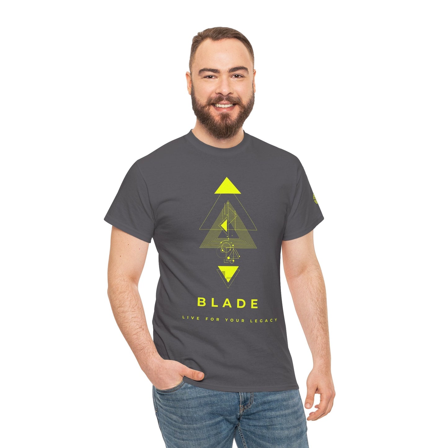 Geometric Odyssey Neon Green TX T-Shirt
