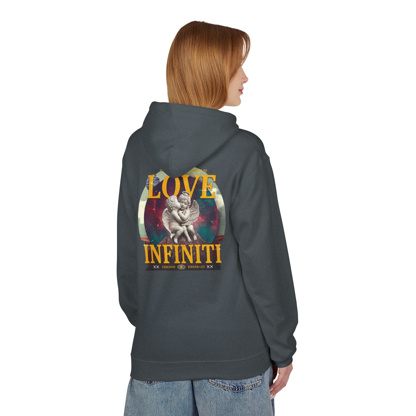 Celestial Love, Infiniti Unisex Couples Hoodie