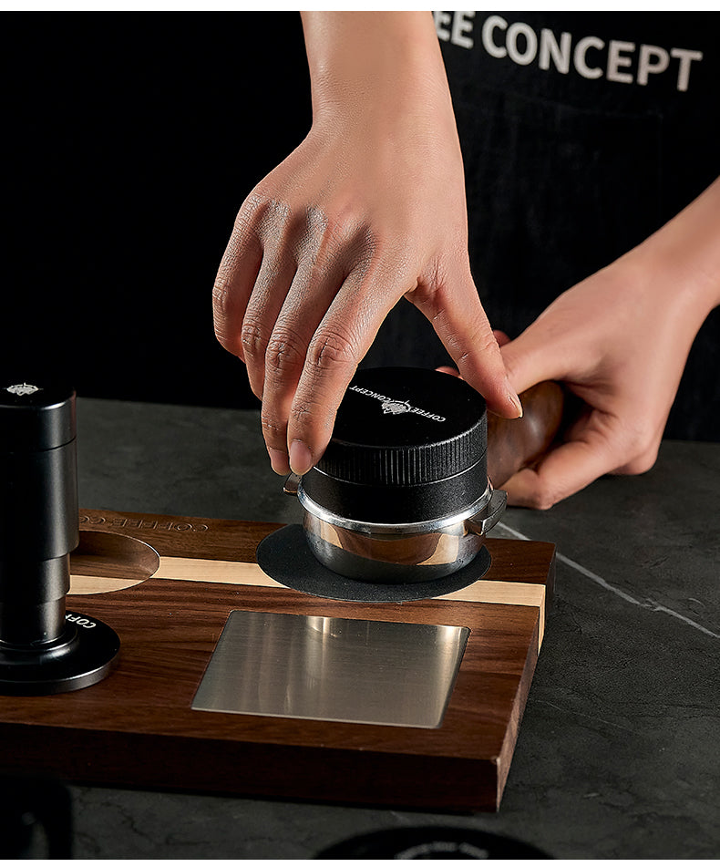 Vertical Striped Gravity Espresso Distributor - Stainless Steel Self-Leveling Tool 51/53/58mm From $16