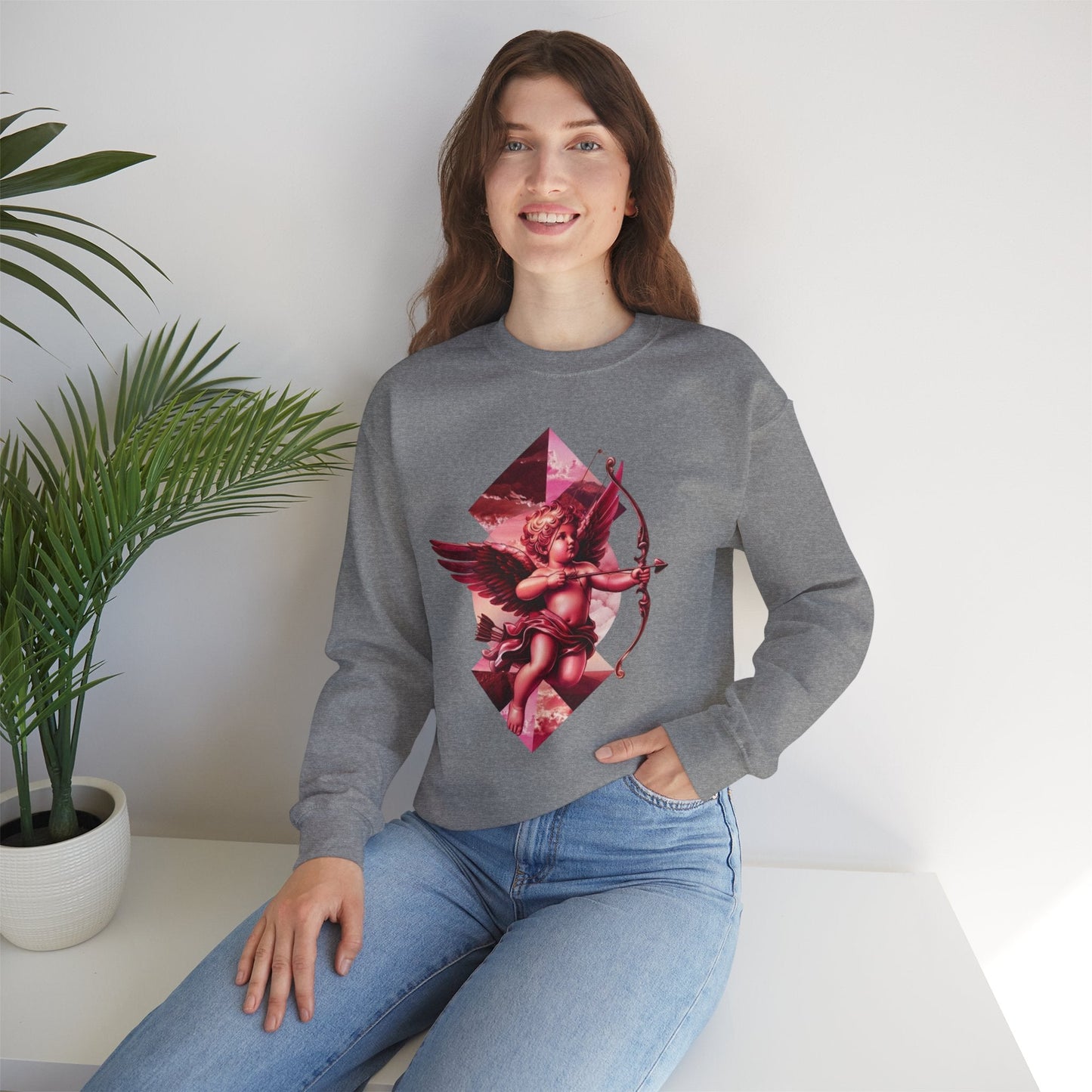 Cupid's Bow + Arrow - Love, Infiniti Unisex Crewneck Sweater