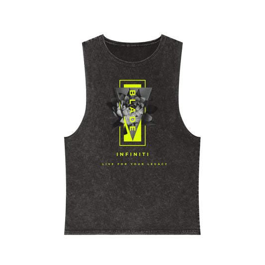 Flora Essence Neon Green Floral Tank Top