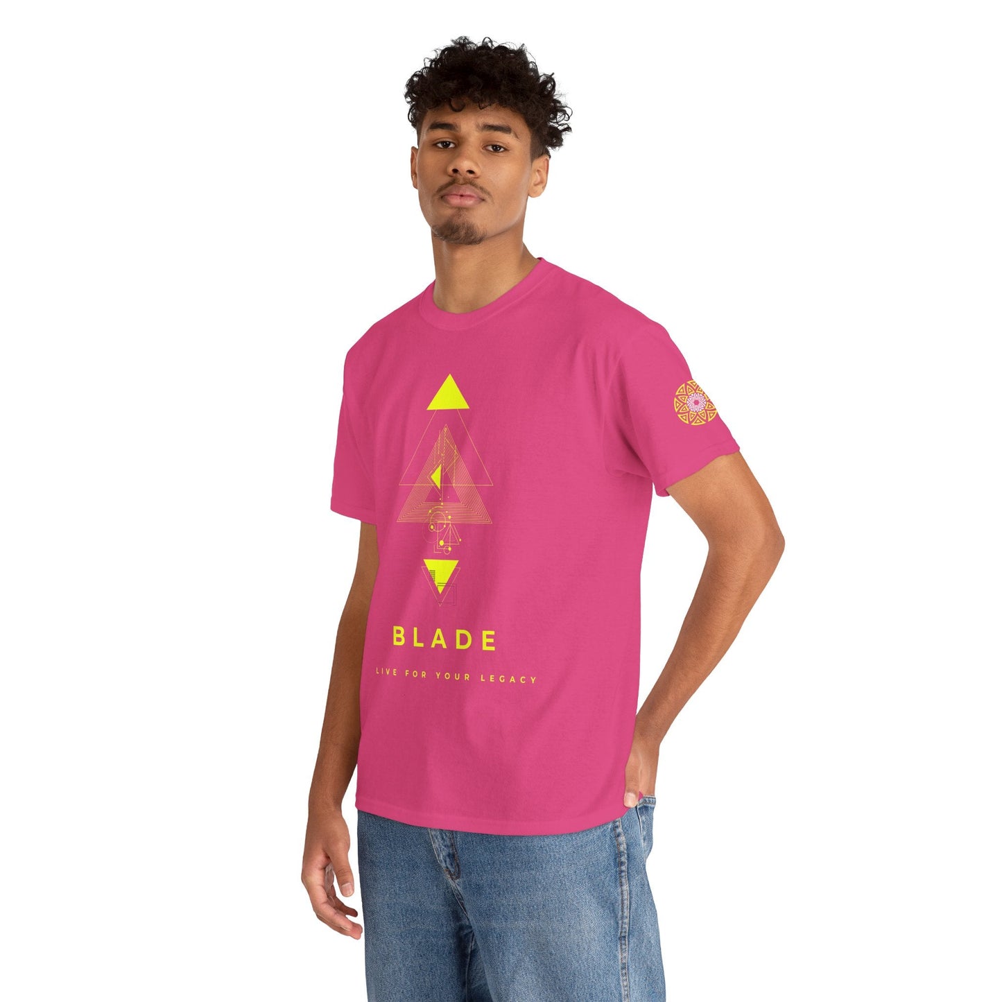 Geometric Odyssey Neon Green TX T-Shirt