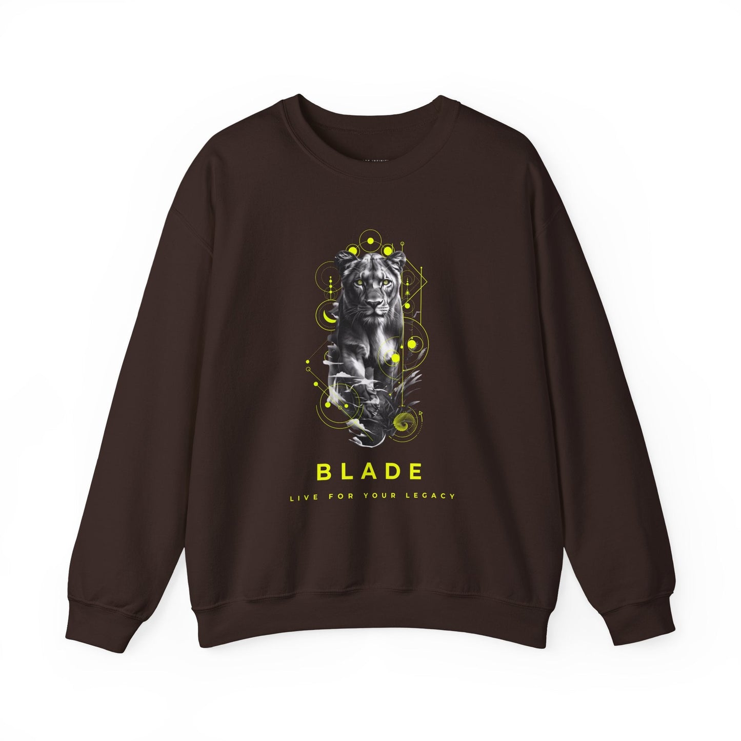 Geometric Reign Panther Unisex Crewneck Sweater