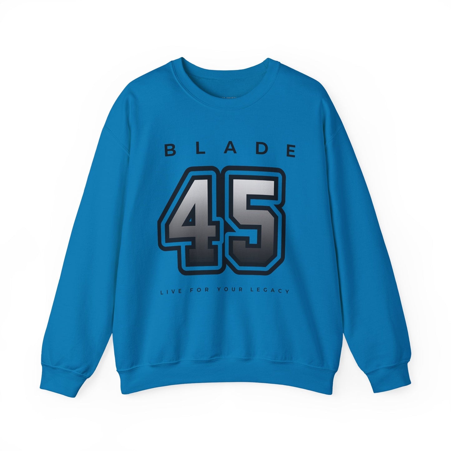 Blade 45 Grey/Black Unisex Crewneck Sweater