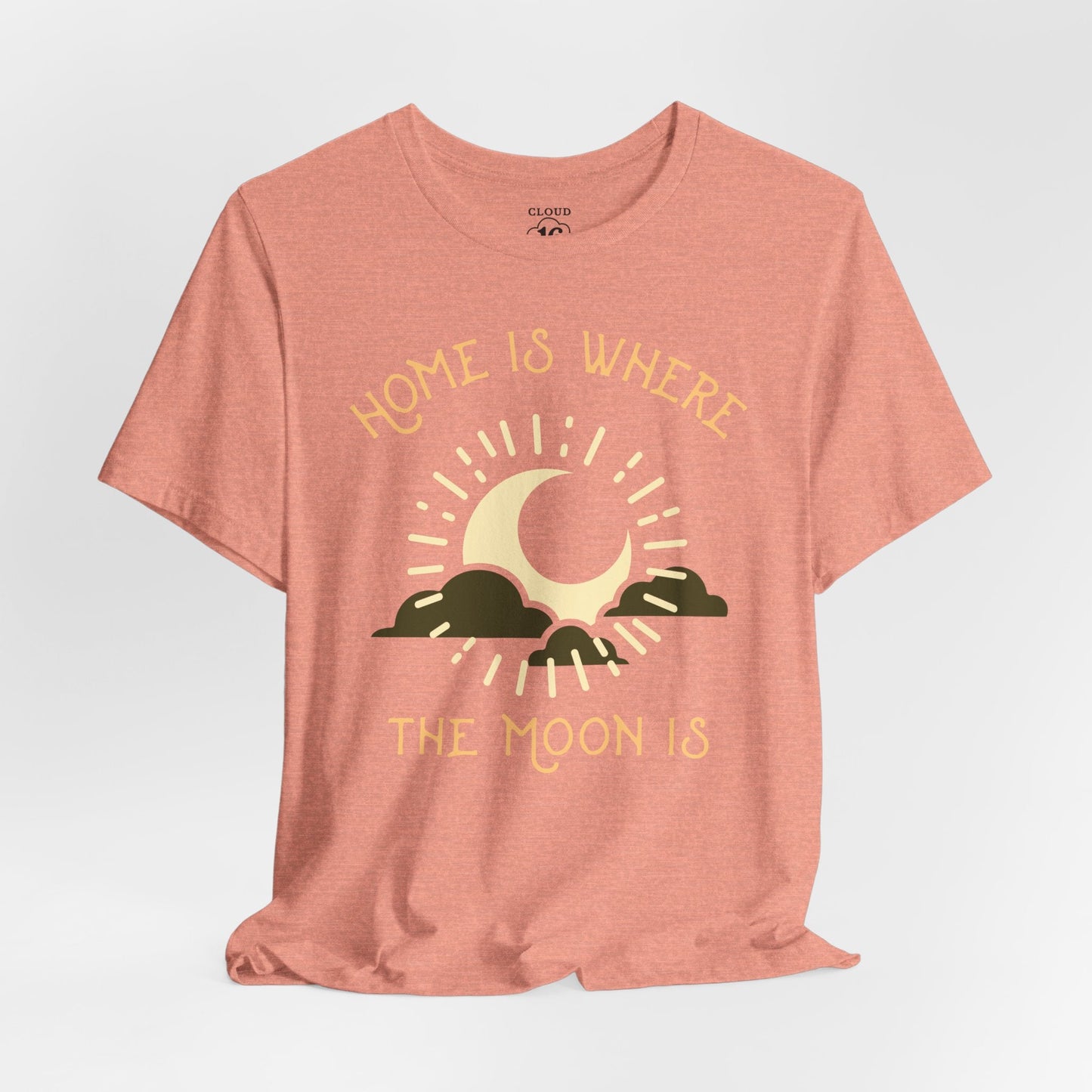 Home is Where the Moon Is - Unisex Astronomy T-Shirt - Moon Phase Tee