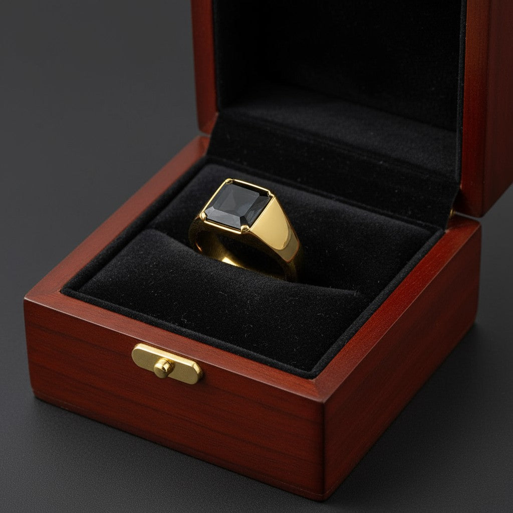 Radiant Life Cremation Ring (For Men)<br> Radiant Cut • 12X10MM