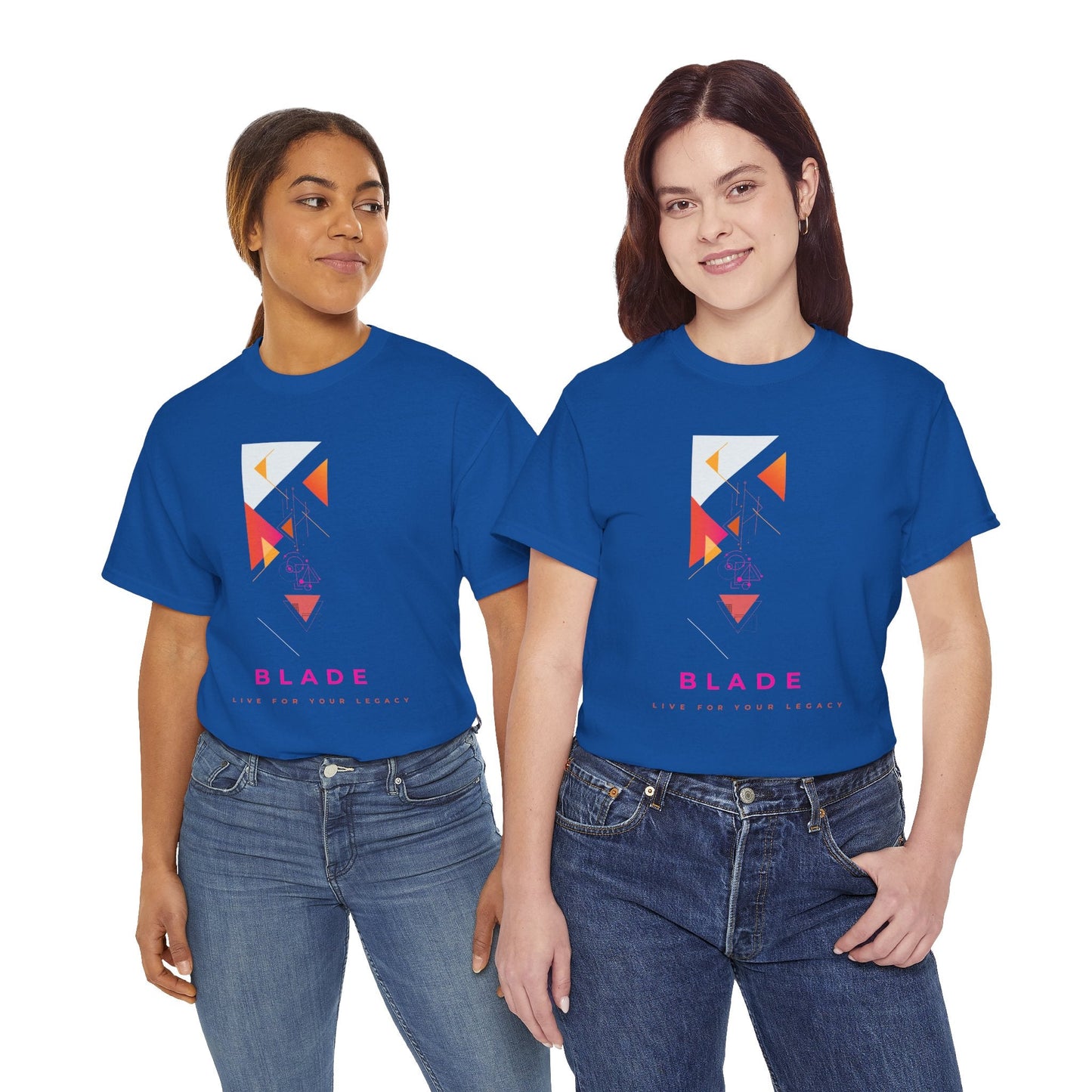 Geometric Odyssey  Pink/Orange T-Shirt