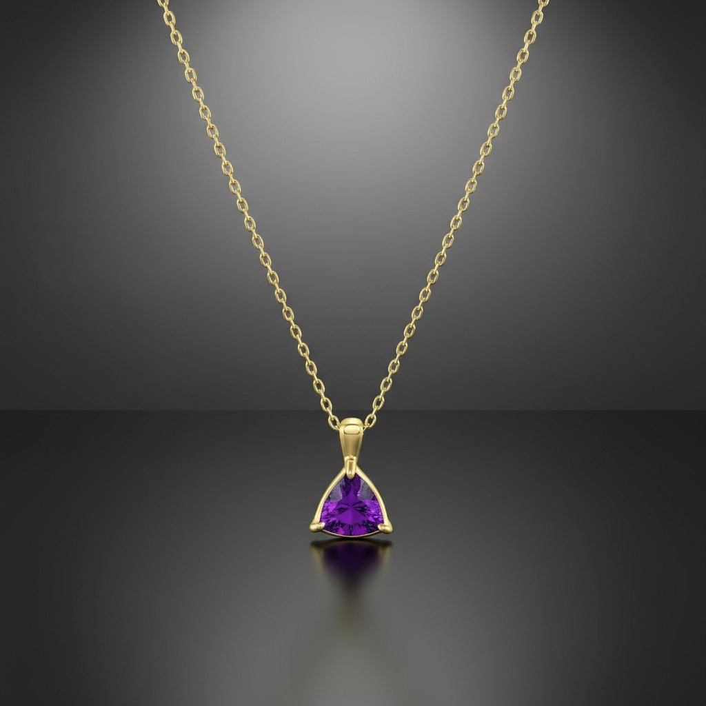 Infinity Pendant<br>Trilliant Cut • Small 8mm