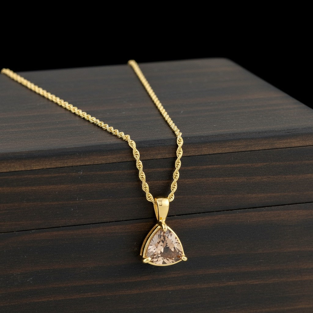 Infinity Pendant<br>Trilliant Cut • Small 8mm