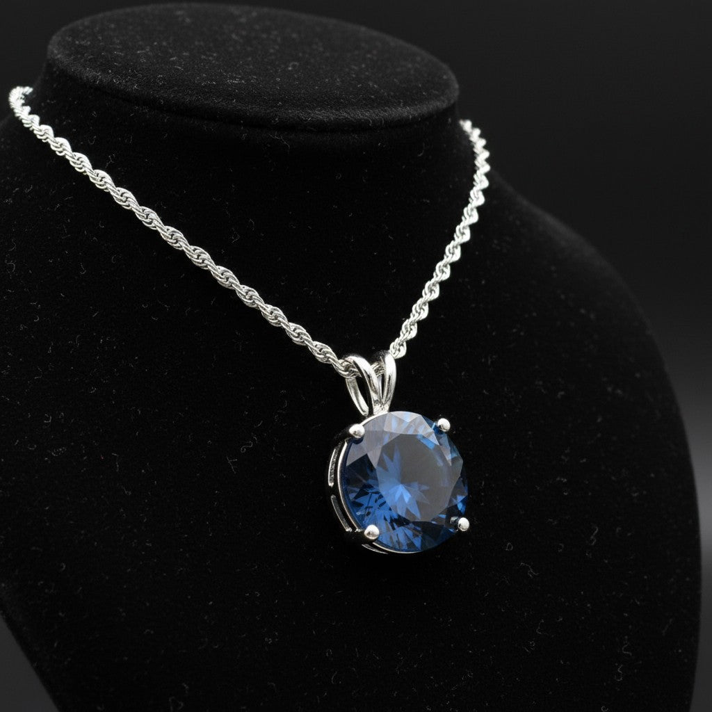 Circle of Life Pendant<br>Round Portuguese Cut • Large 15mm