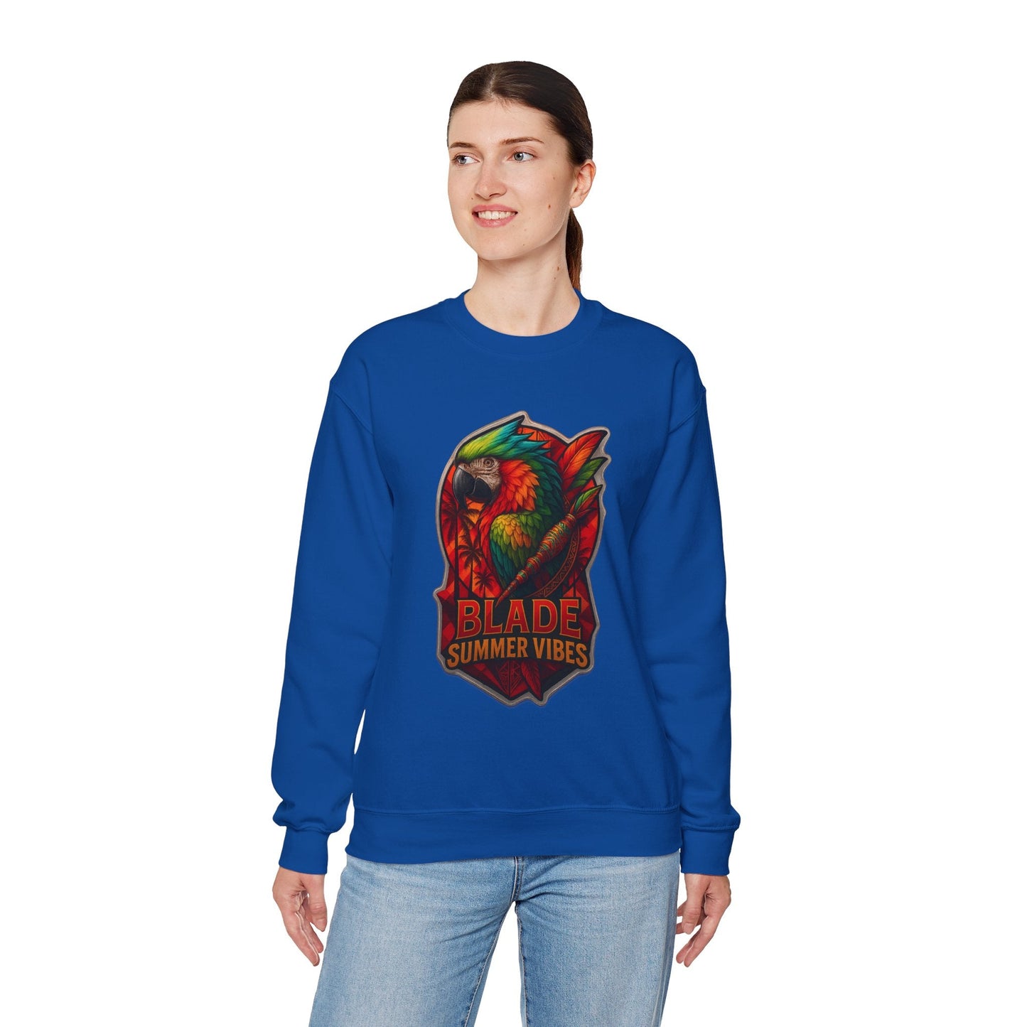 Aztec Parrot Unisex Crewneck Sweater