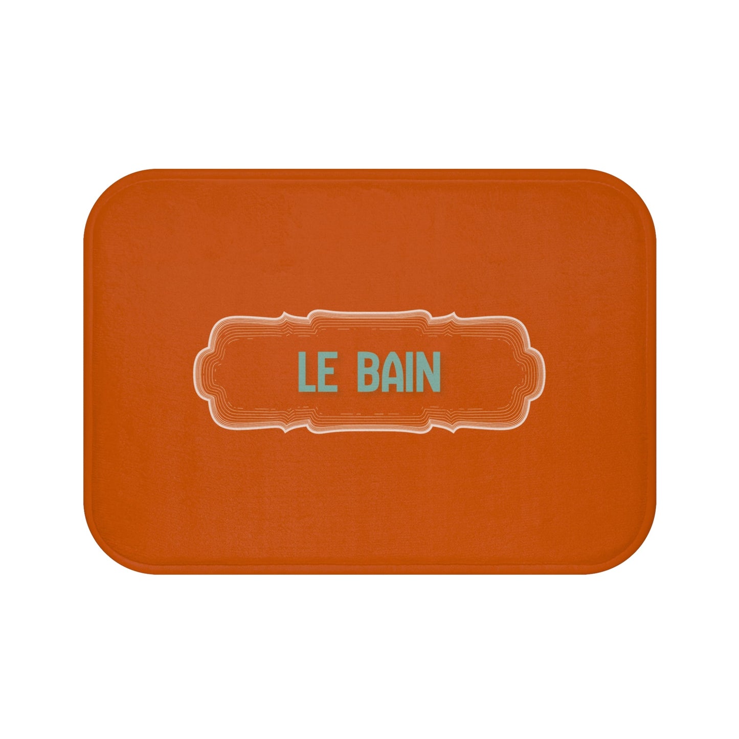 French 'Le Bain' Bath Mat, Terracotta, Chic Bathroom Rug