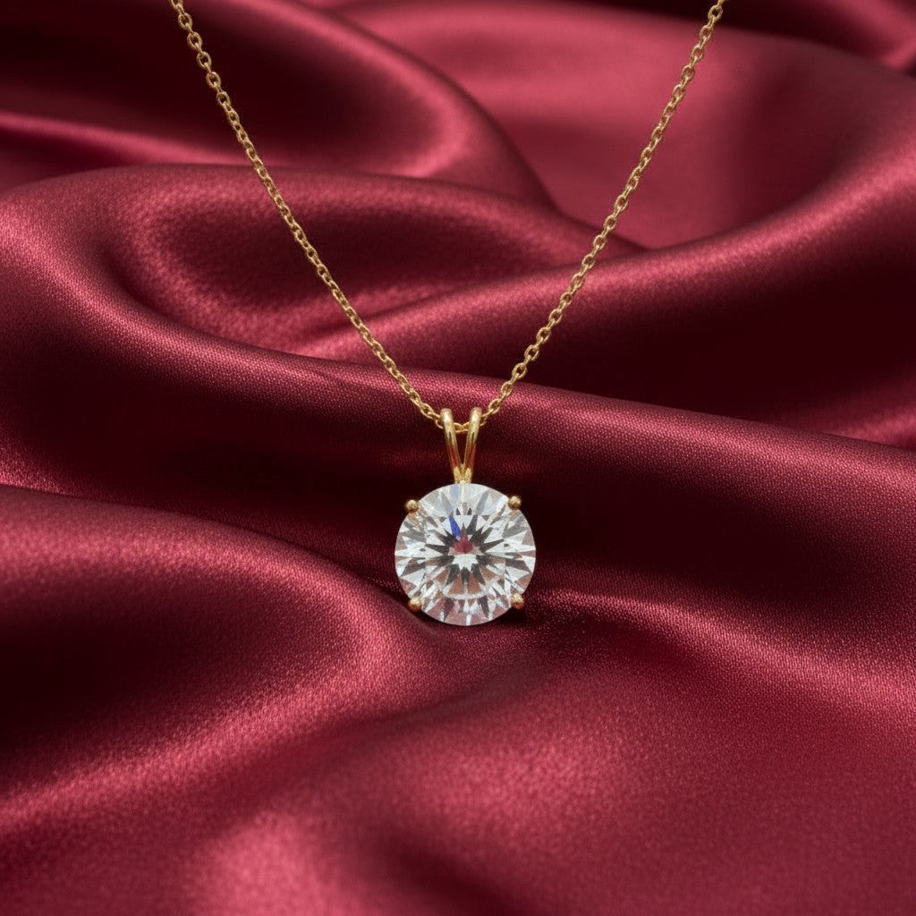 Circle of Life Pendant<br>Round Portuguese Cut • Large 15mm