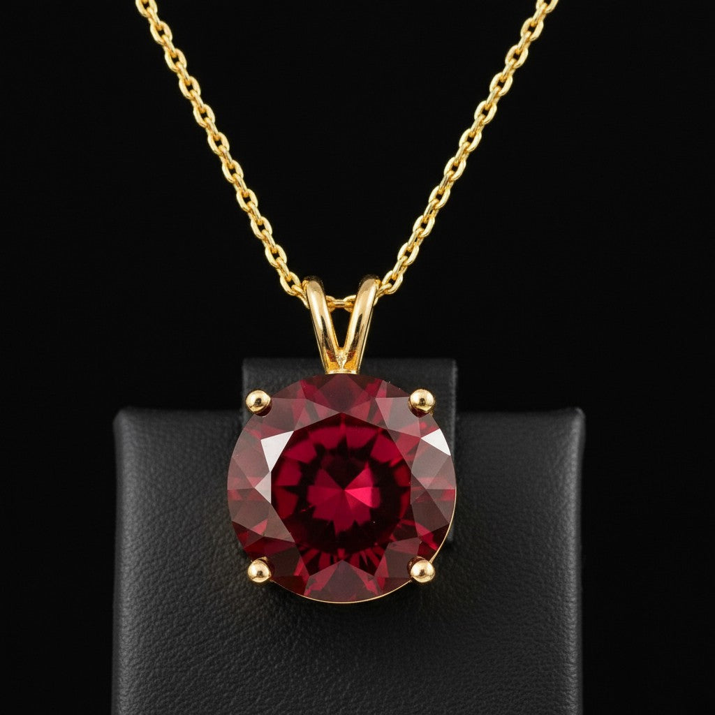 Circle of Life Pendant<br>Round Portuguese Cut • Large 15mm