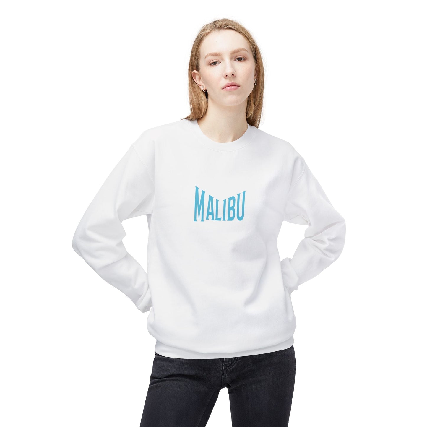 Graphic MALIBU Fleece Sweatshirt |  California Love