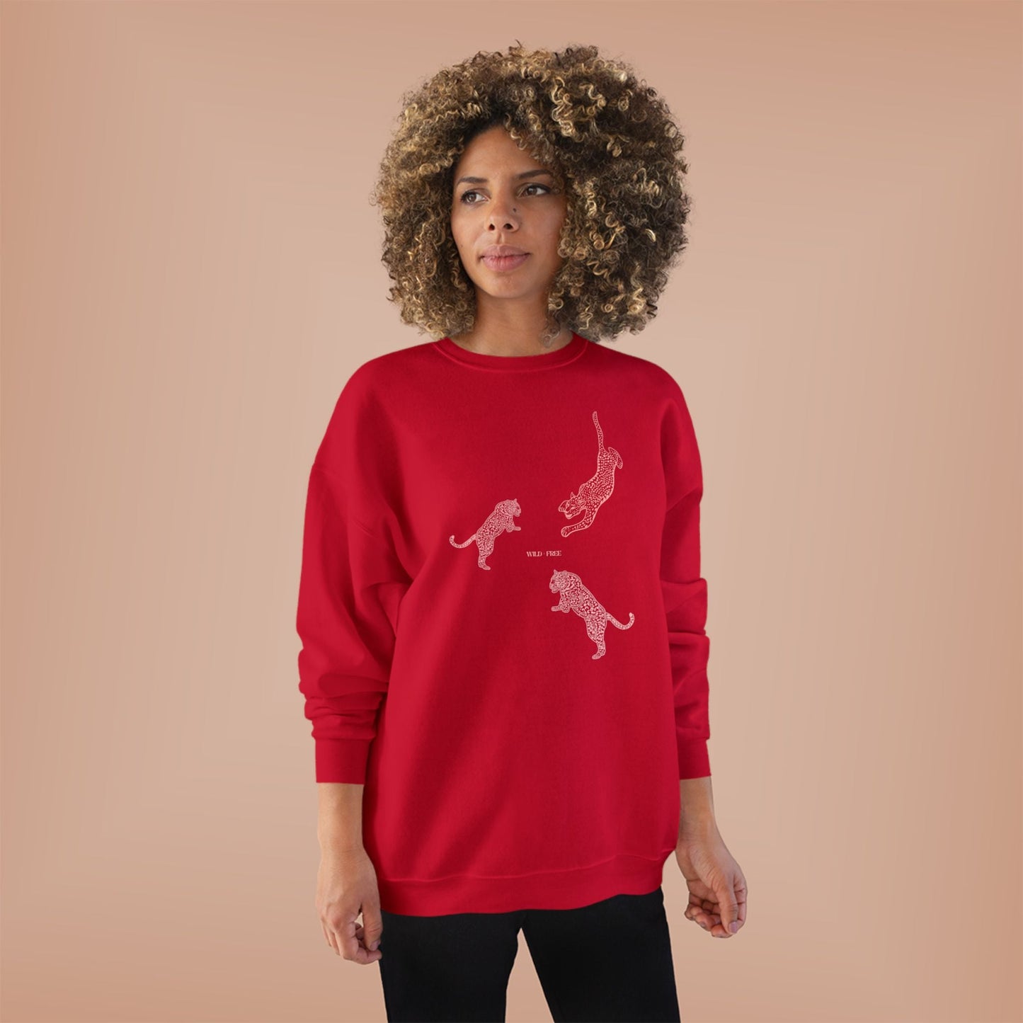 Bold CHEETAH Crewneck Sweatshirt, Wild + Free Women