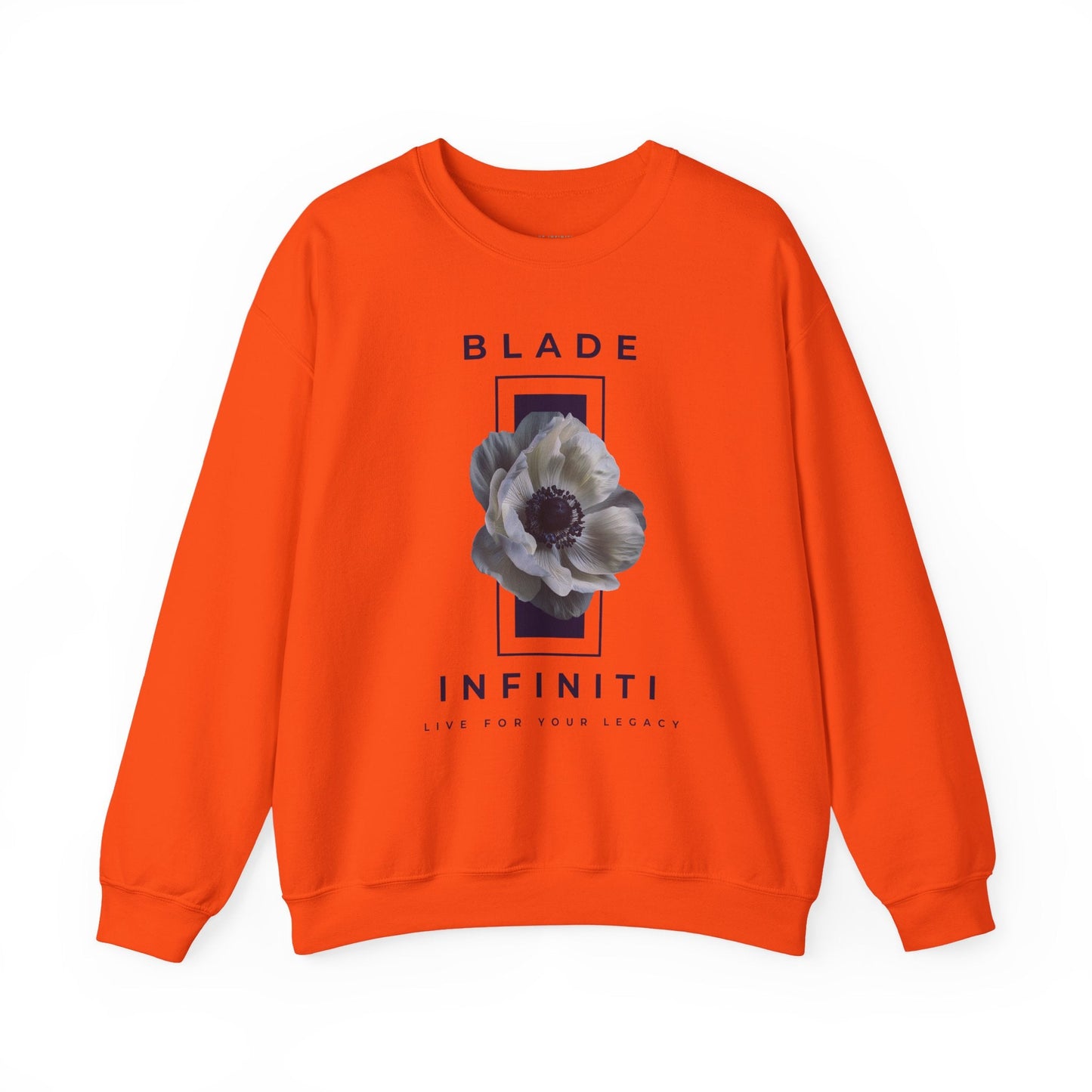 Essence of Infiniti Navy/Dark/White Floral Unisex Crewneck Sweater