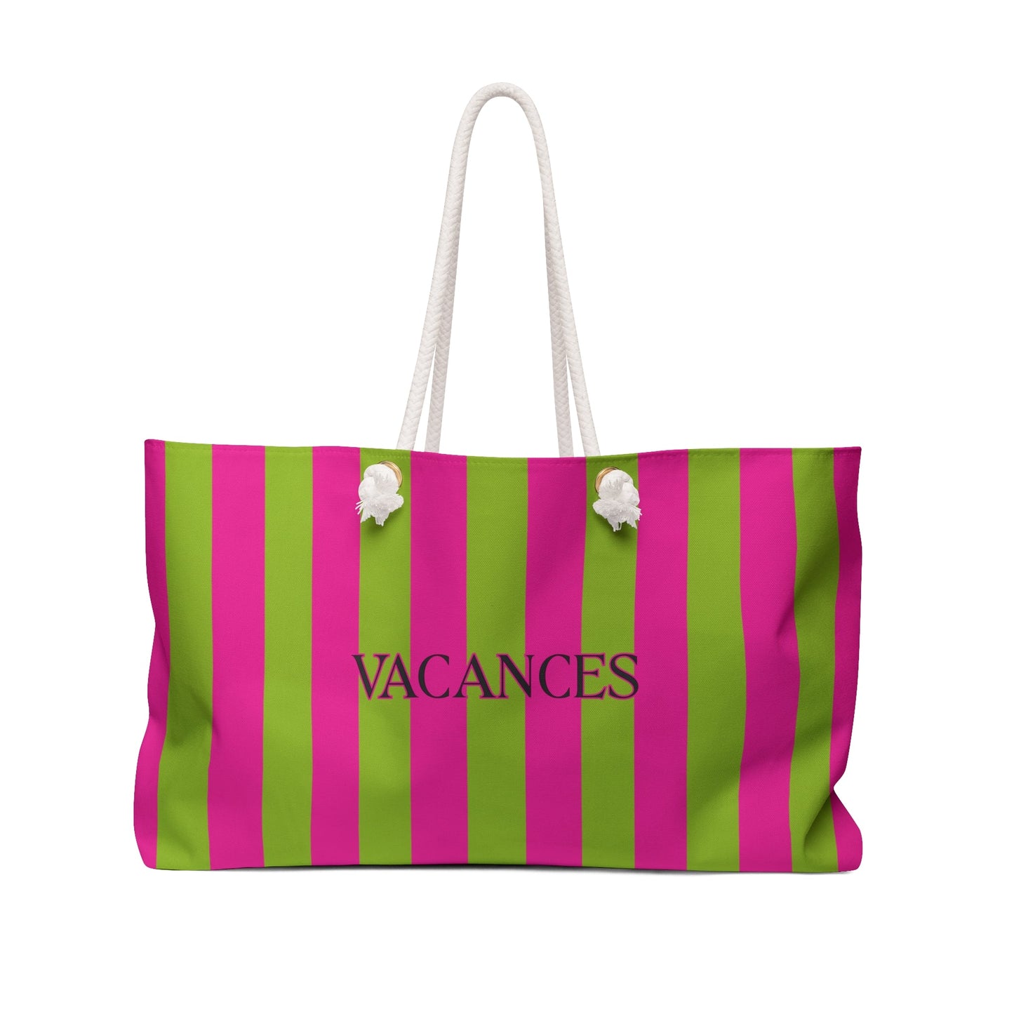 Stylish VACANCES Weekender Bag, Magenta/Green