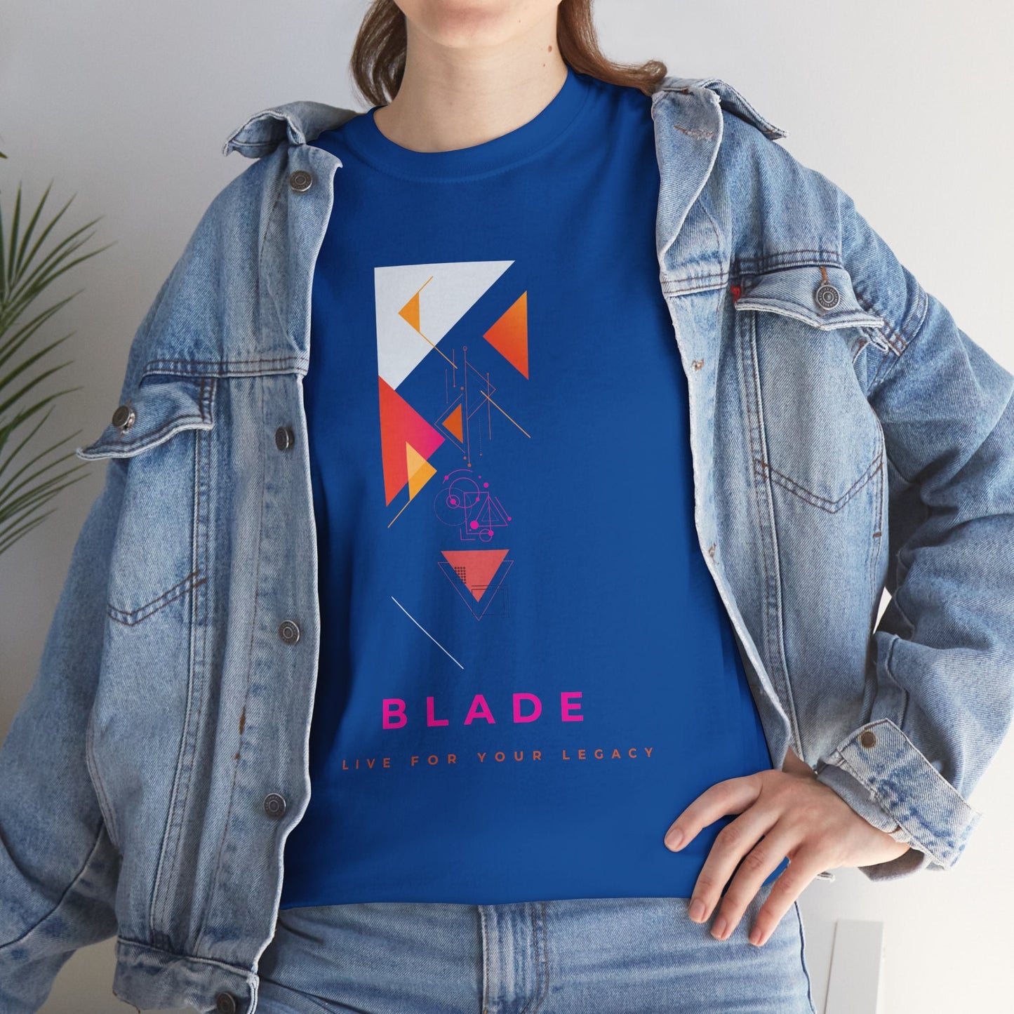 Geometric Odyssey  Pink/Orange T-Shirt