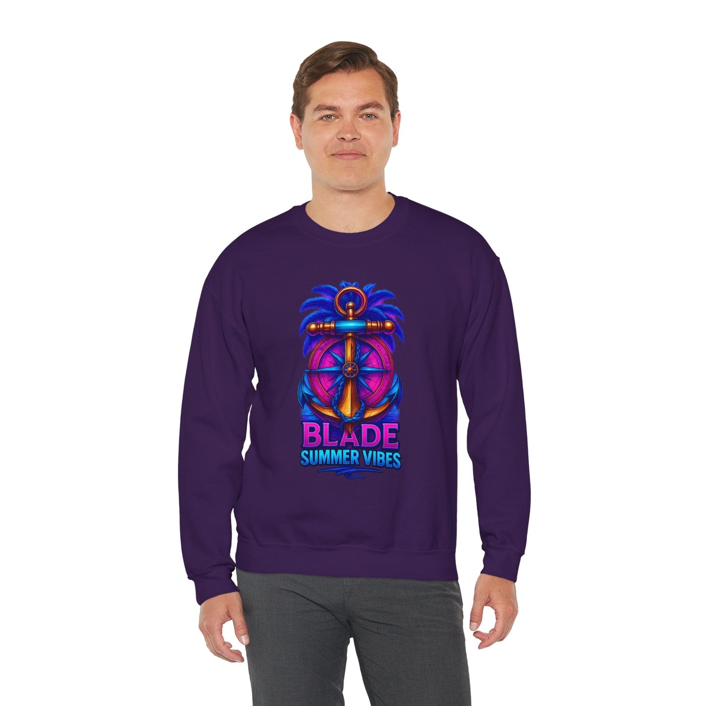 Anchor Compass Unisex Crewneck Sweater