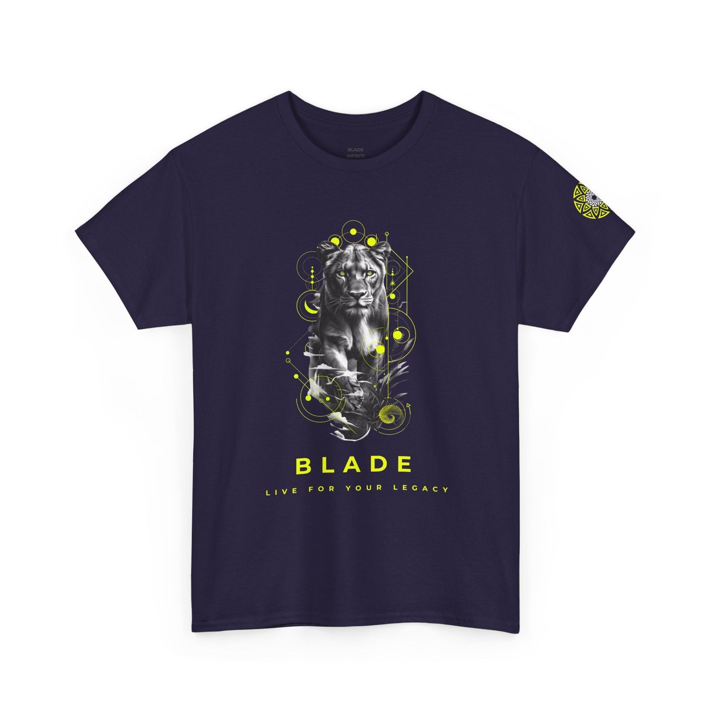 Geometric Reign Neon Green TX Panther T-Shirt