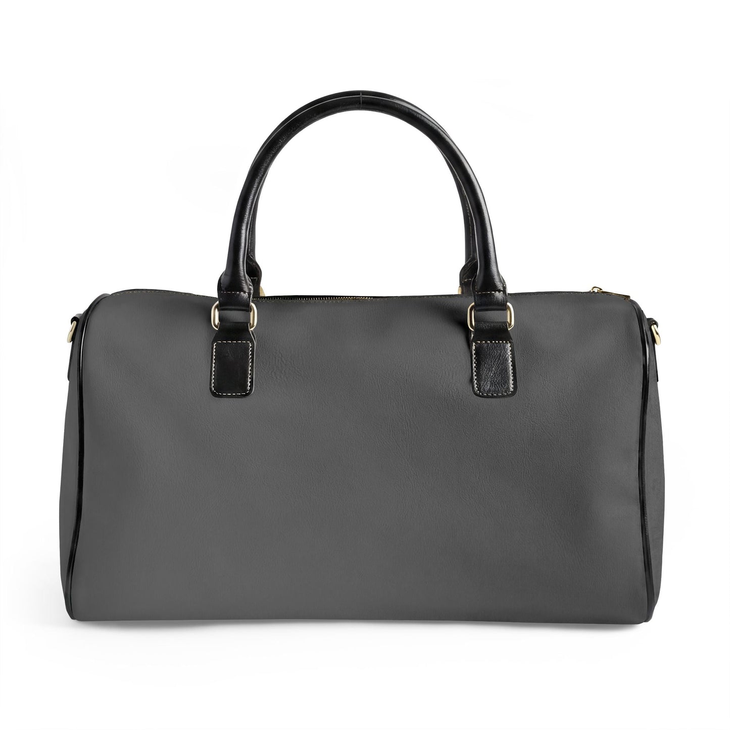 Je Ne Sais Quoi Leather Travel Bag – Grey & Tan Weekender Duffle