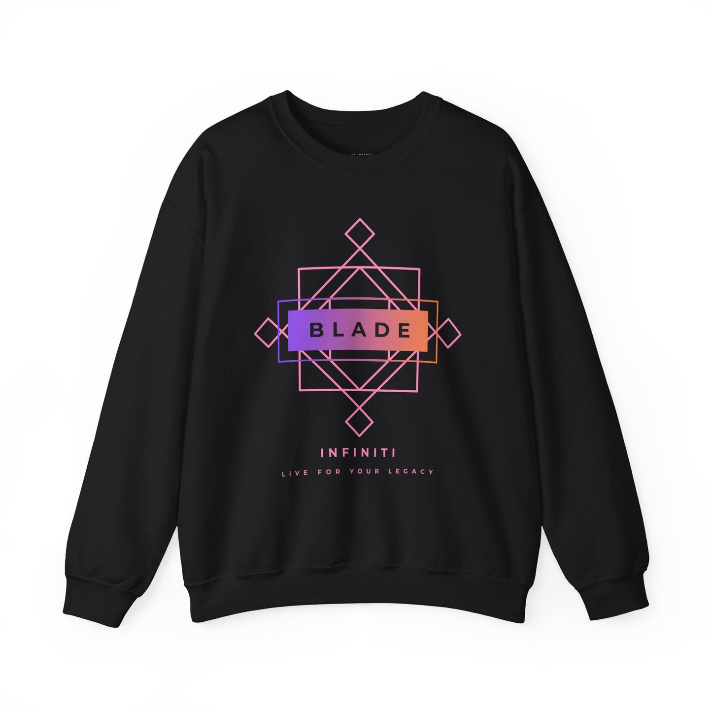 Geometric Infiniti Pink/Purple Ombre Unisex Crewneck Sweater