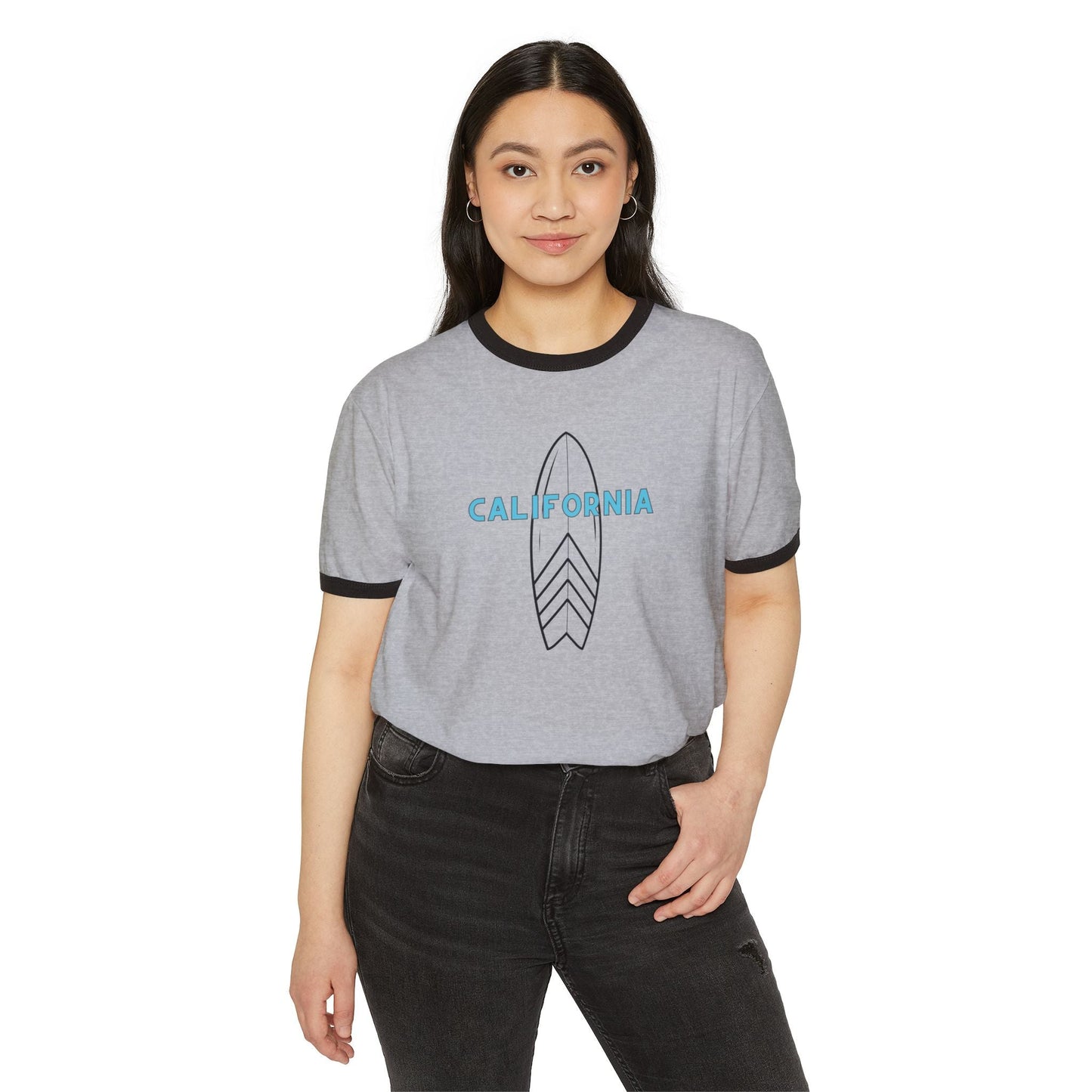 California Surfboard Ringer T-Shirt