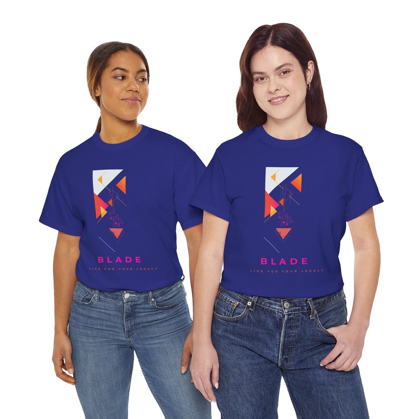 Geometric Odyssey  Pink/Orange T-Shirt