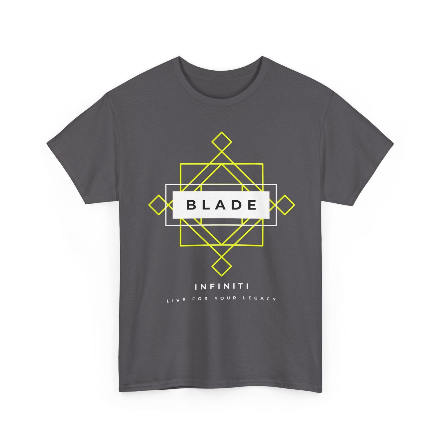 Geometric Infiniti Neon Green/White Ombre T-Shirt
