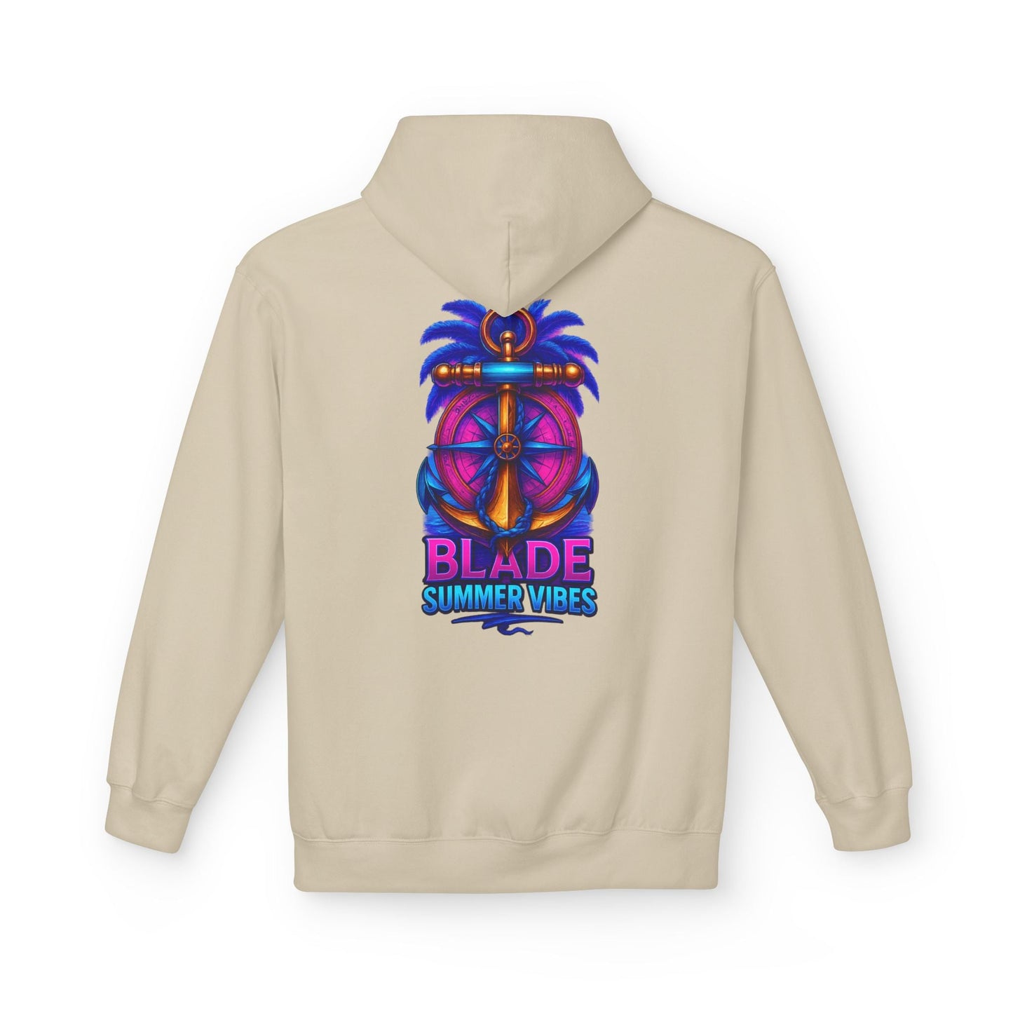 Anchor/Compass Pink/Blue Hoodie