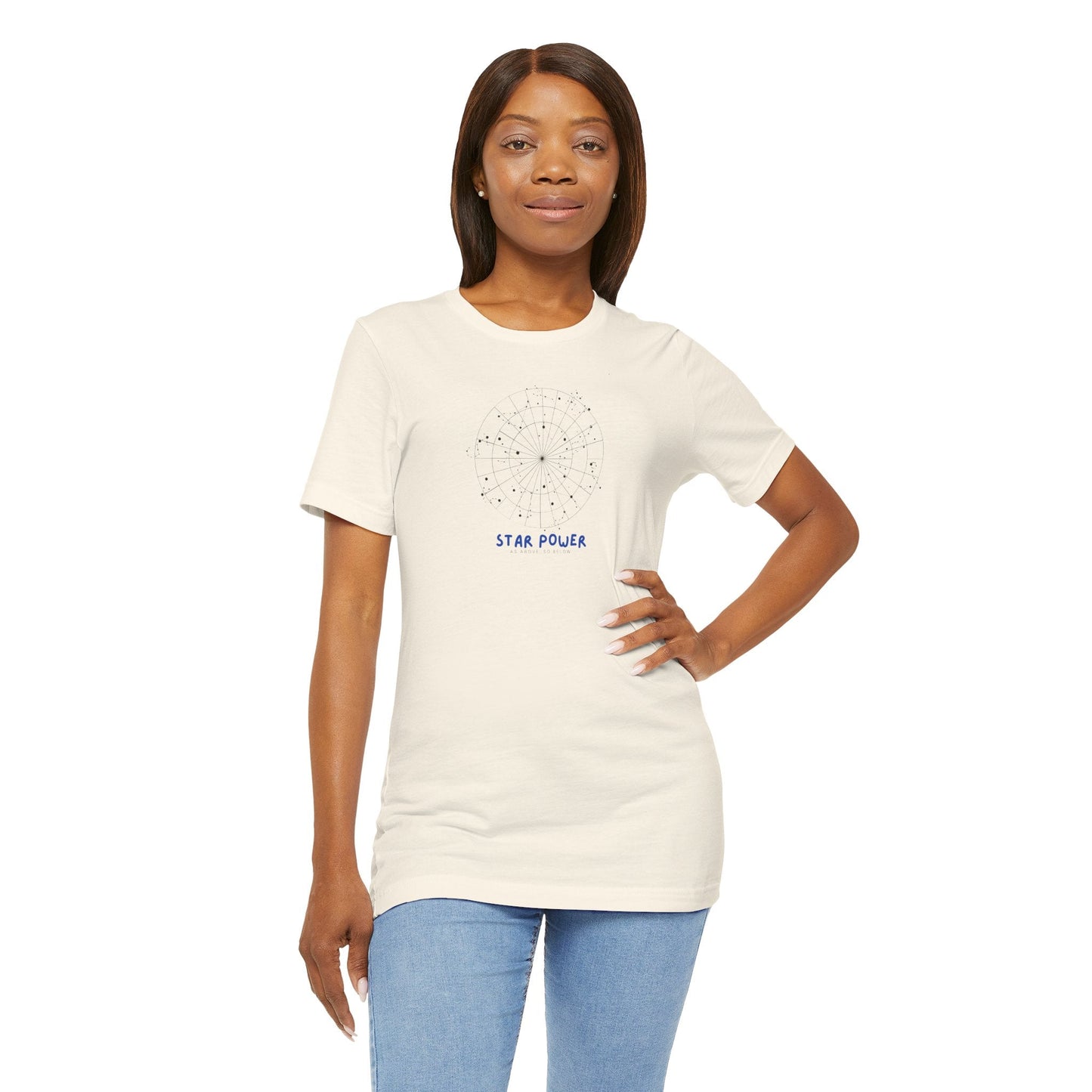 Astrology Tee, Star Power, Yogawear