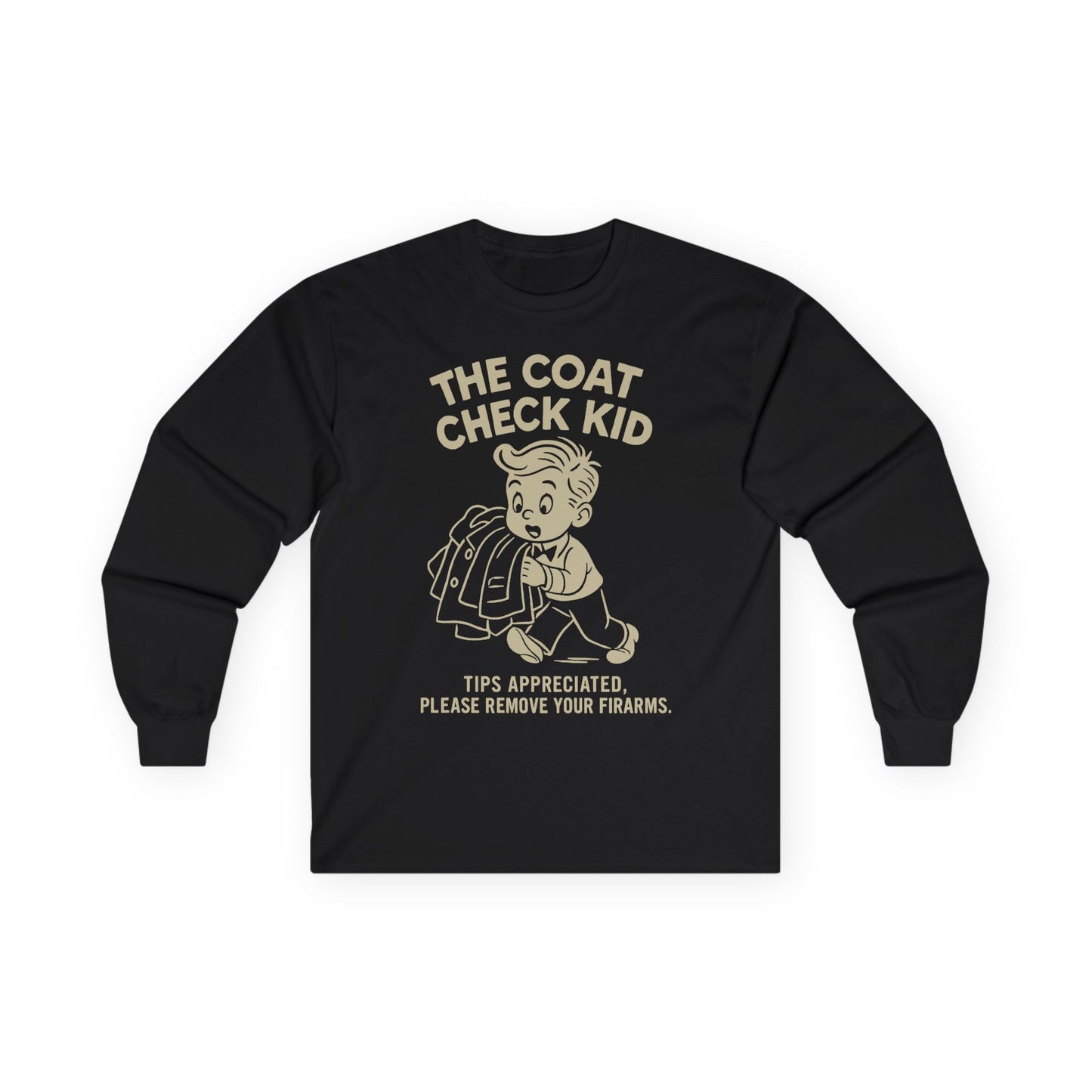 The Coat Check Kid Long Sleeve Tee