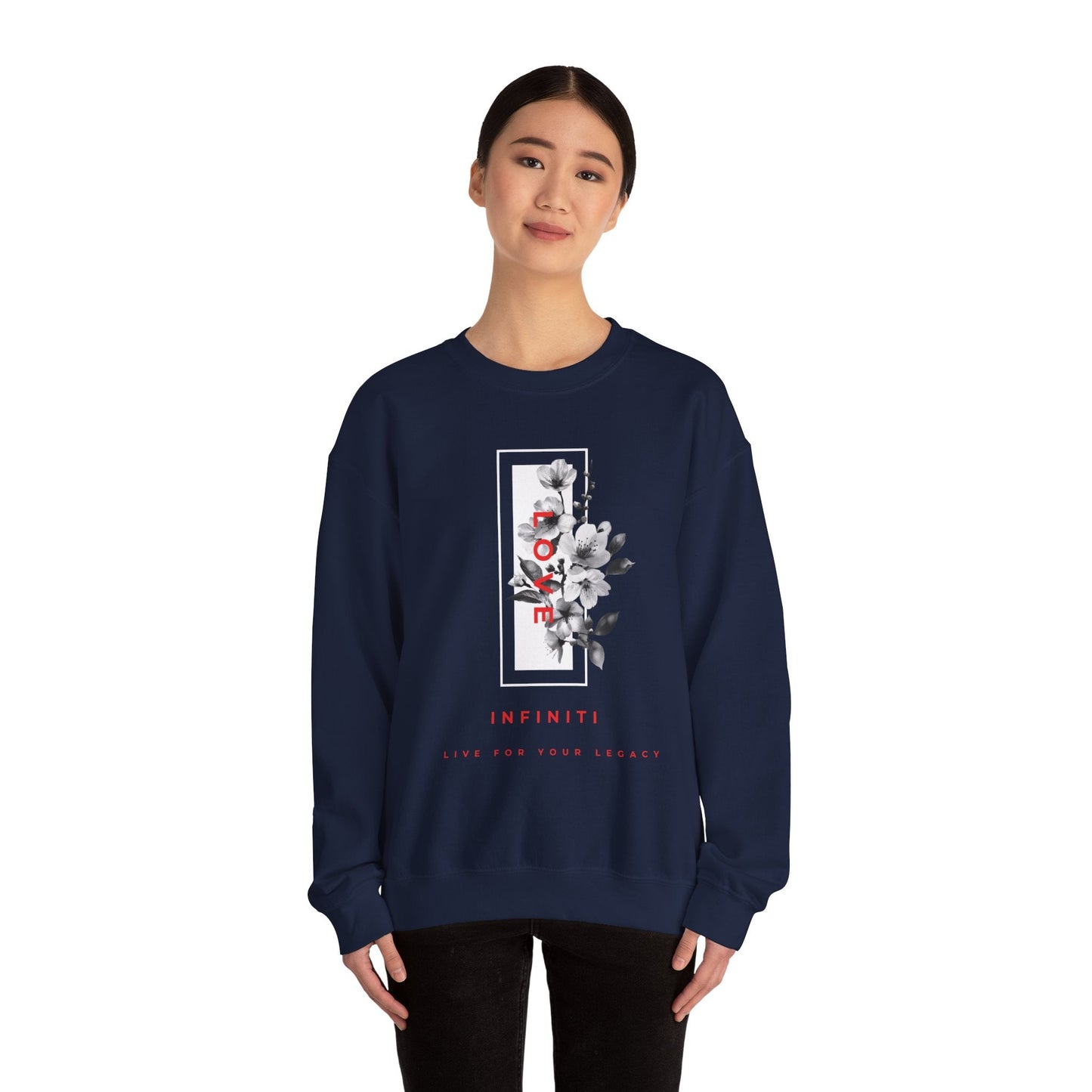 Bloom Bae Red/White Floral Love, Infiniti Sweater