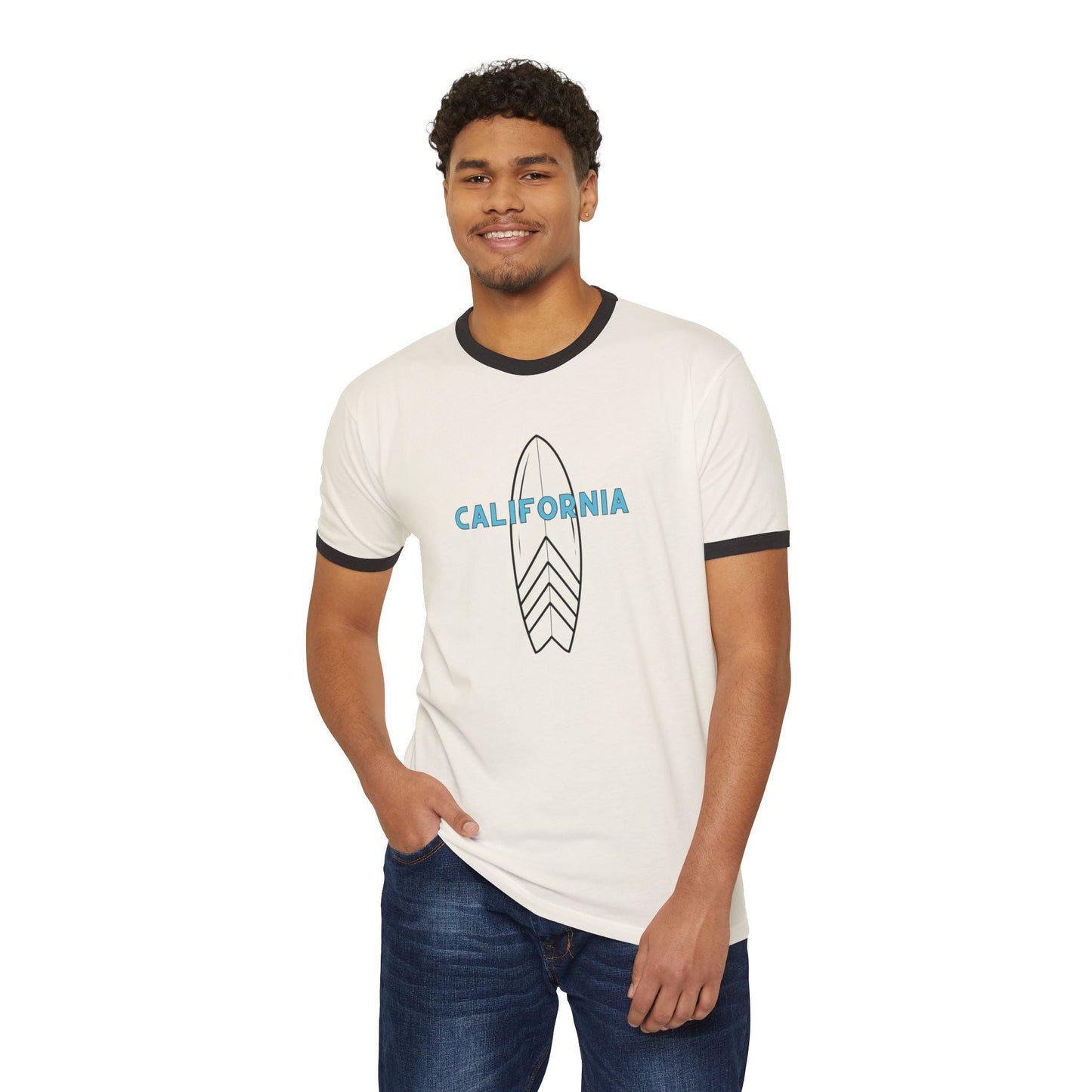 California Surfboard Ringer T-Shirt