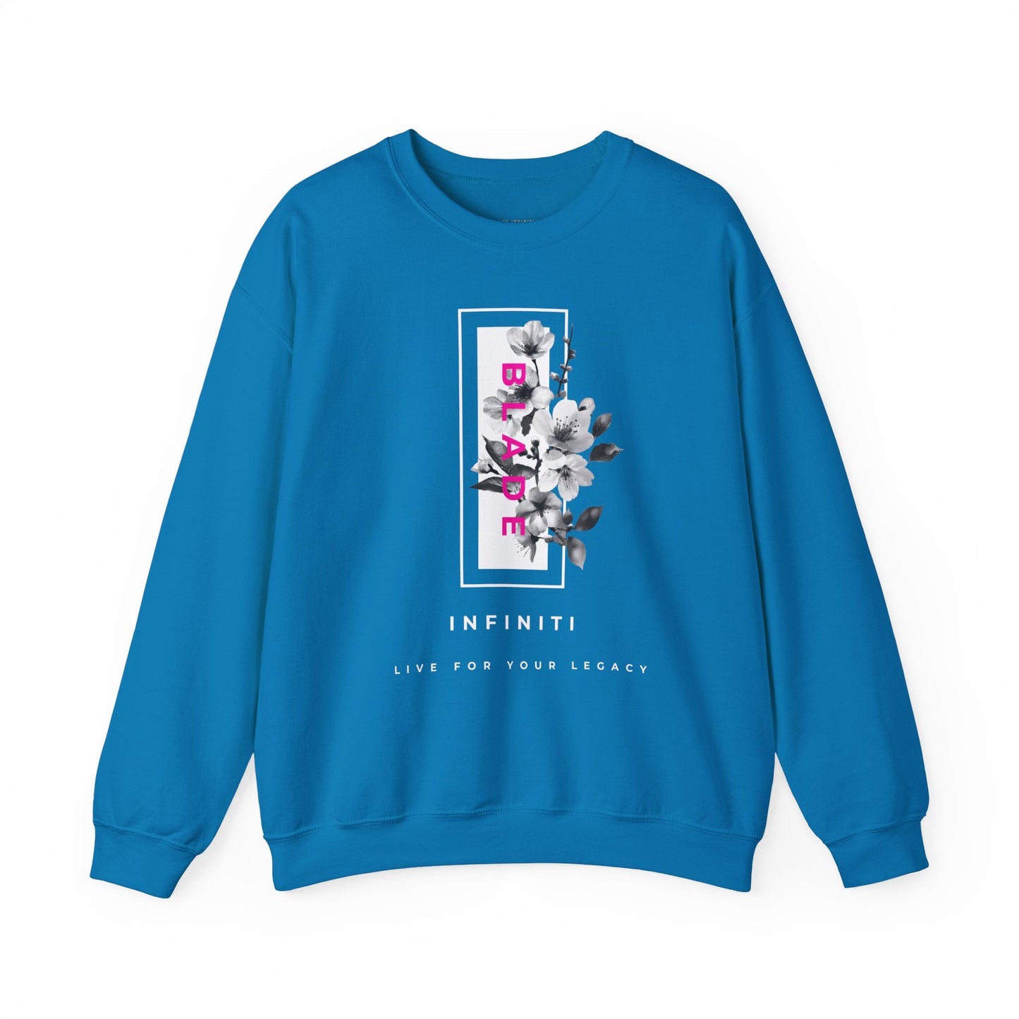 Bloom Bae Deep Pink Floral Unisex Crewneck Sweater