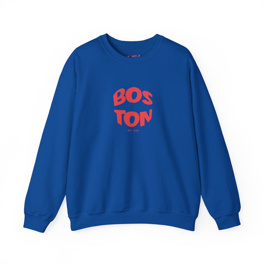 Cool BOSTON Crewneck Sweatshirt