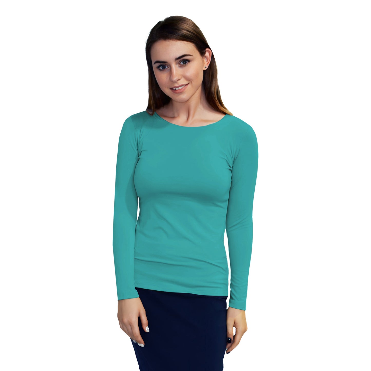 Essential Round-Neck Layering Top - Long Sleeve