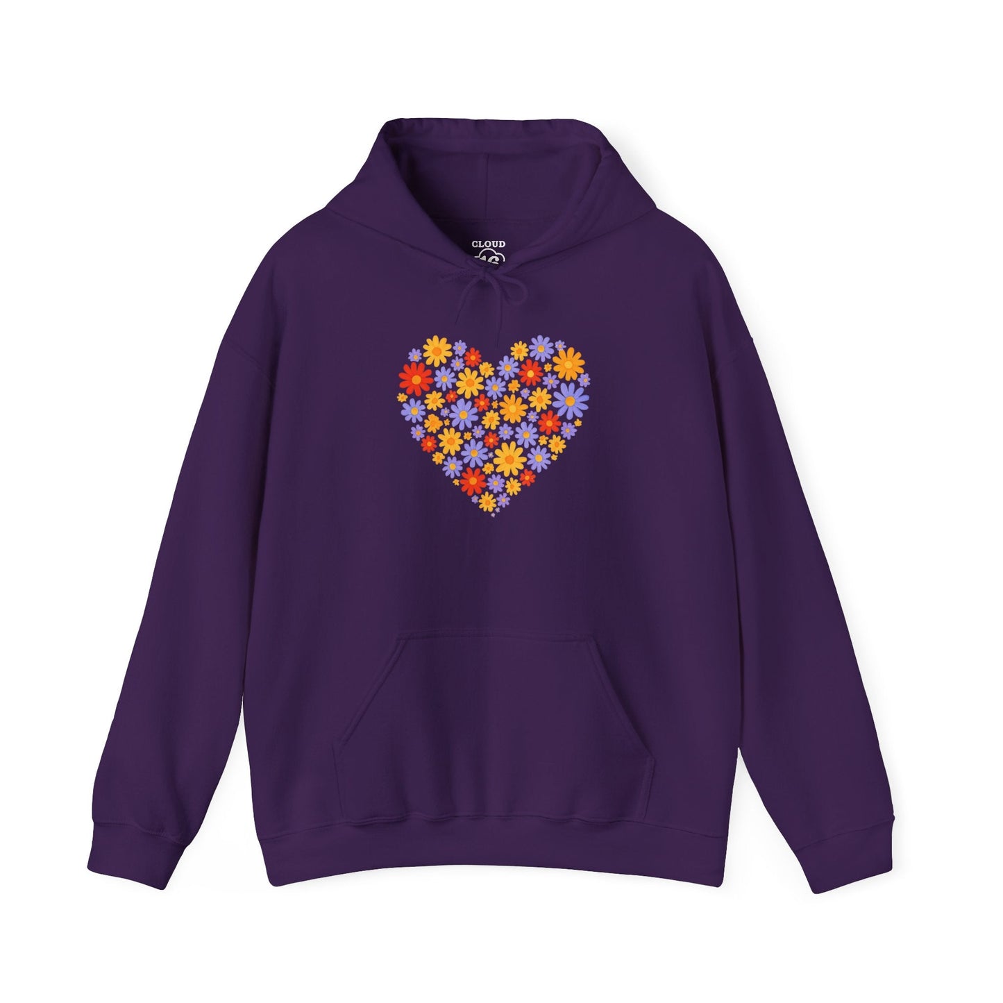Floral Heart Hoodie - Female Cozy Hoodie - Perfect Gift for Any Occasion