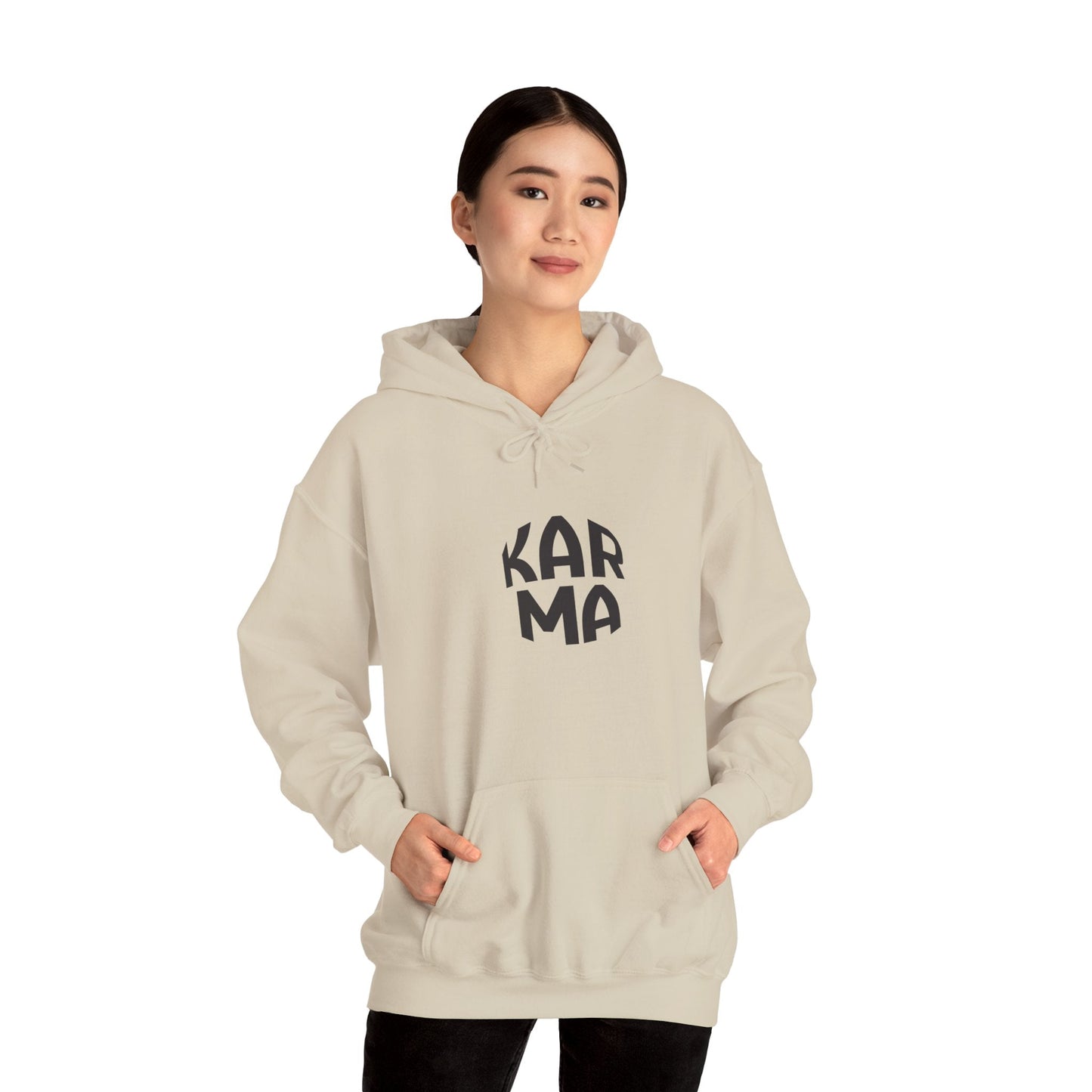 KARMA Unisex Cozy Hoodie, Street Style