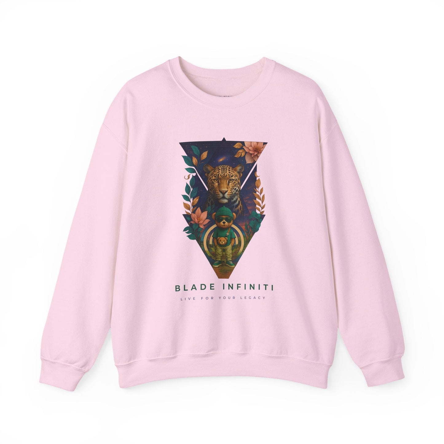 Bladeverse Galactic Teddy/Leopard Unisex Crewneck Sweater