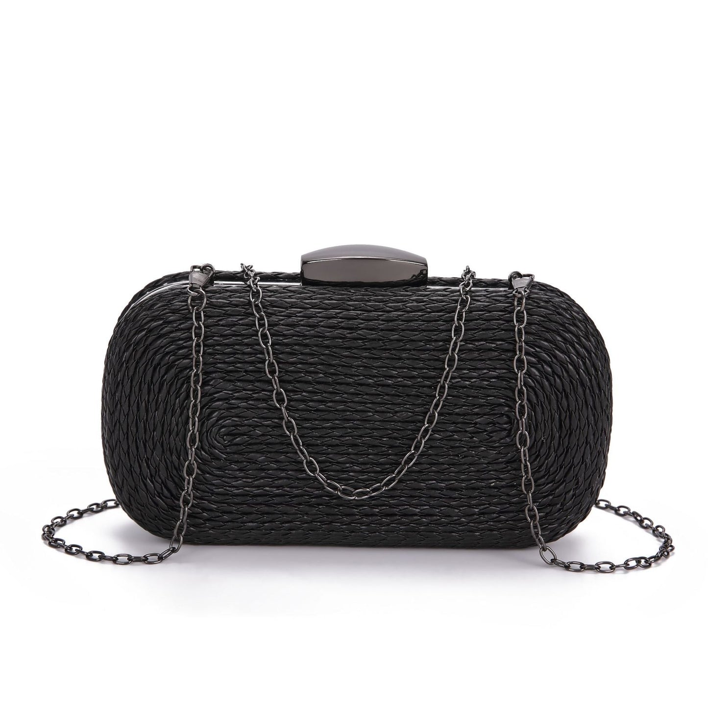 PU women's bag single shoulder woven evening bag