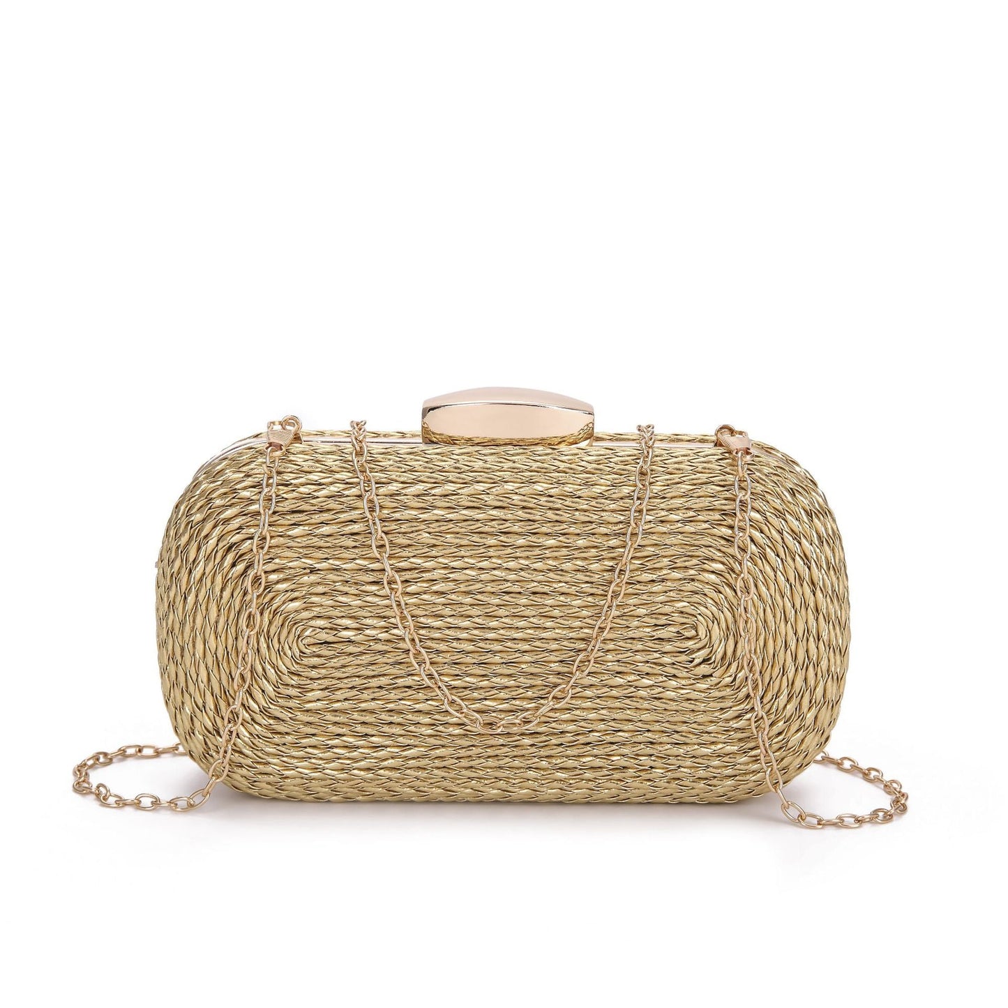 PU women's bag single shoulder woven evening bag