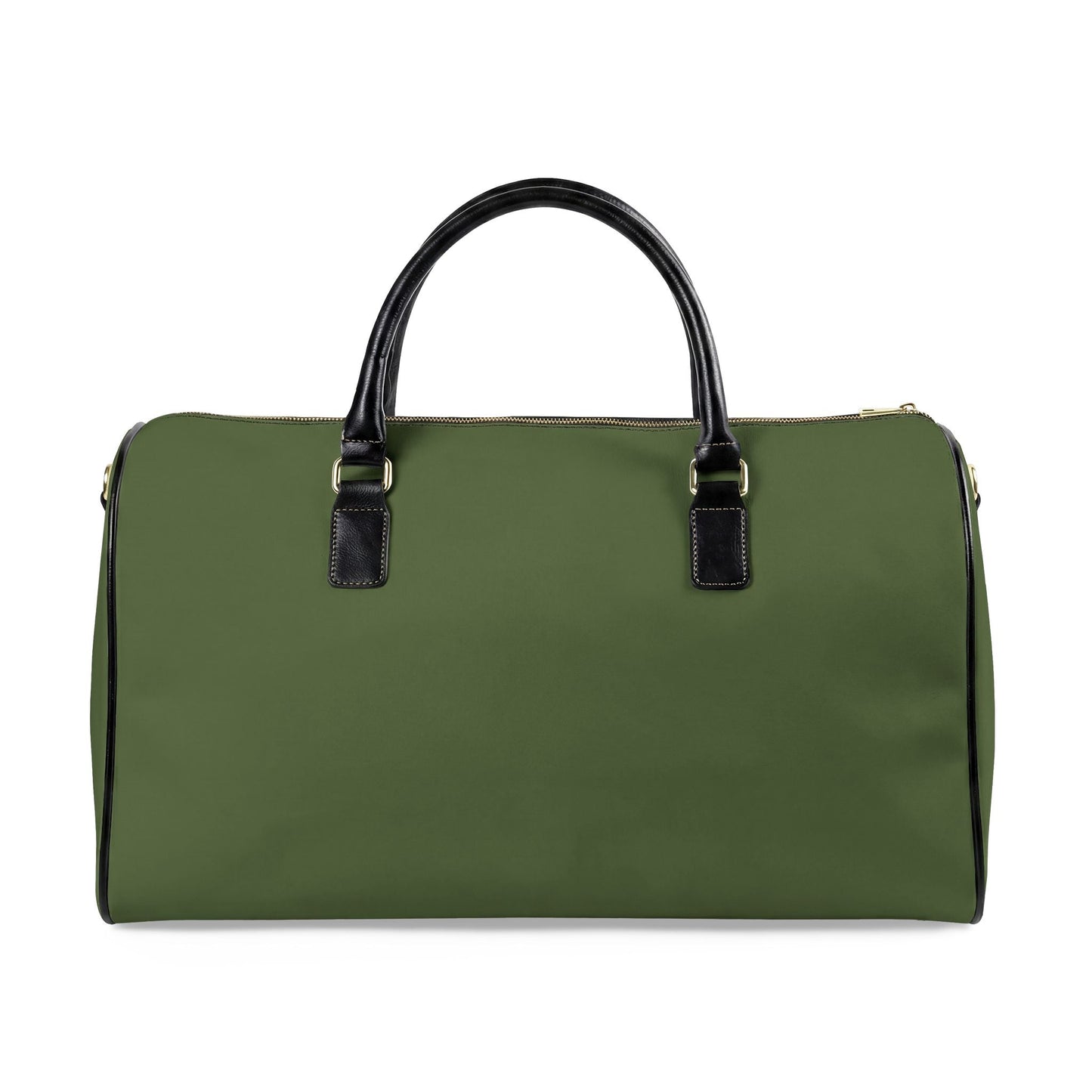 Je Ne Sais Quoi Leather Travel Bag – Pink & Olive Weekender Duffle