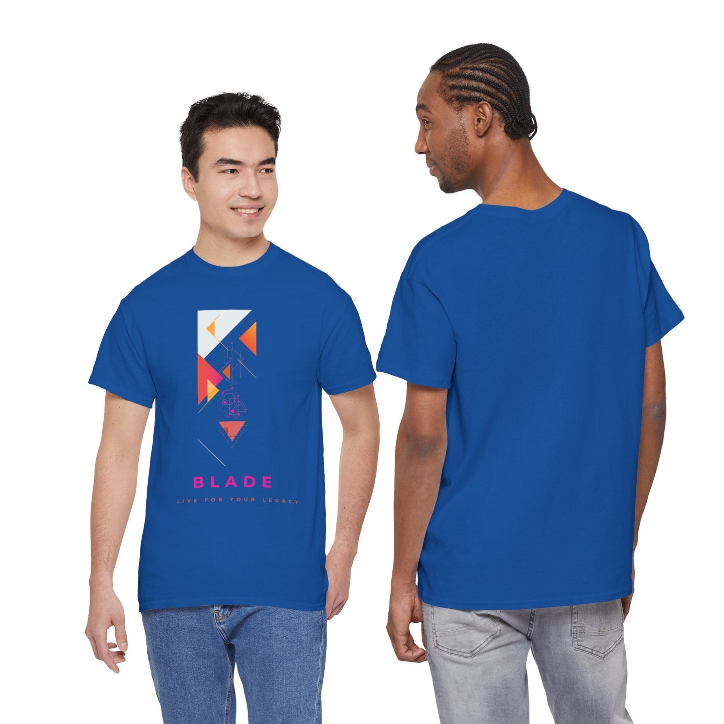 Geometric Odyssey  Pink/Orange T-Shirt